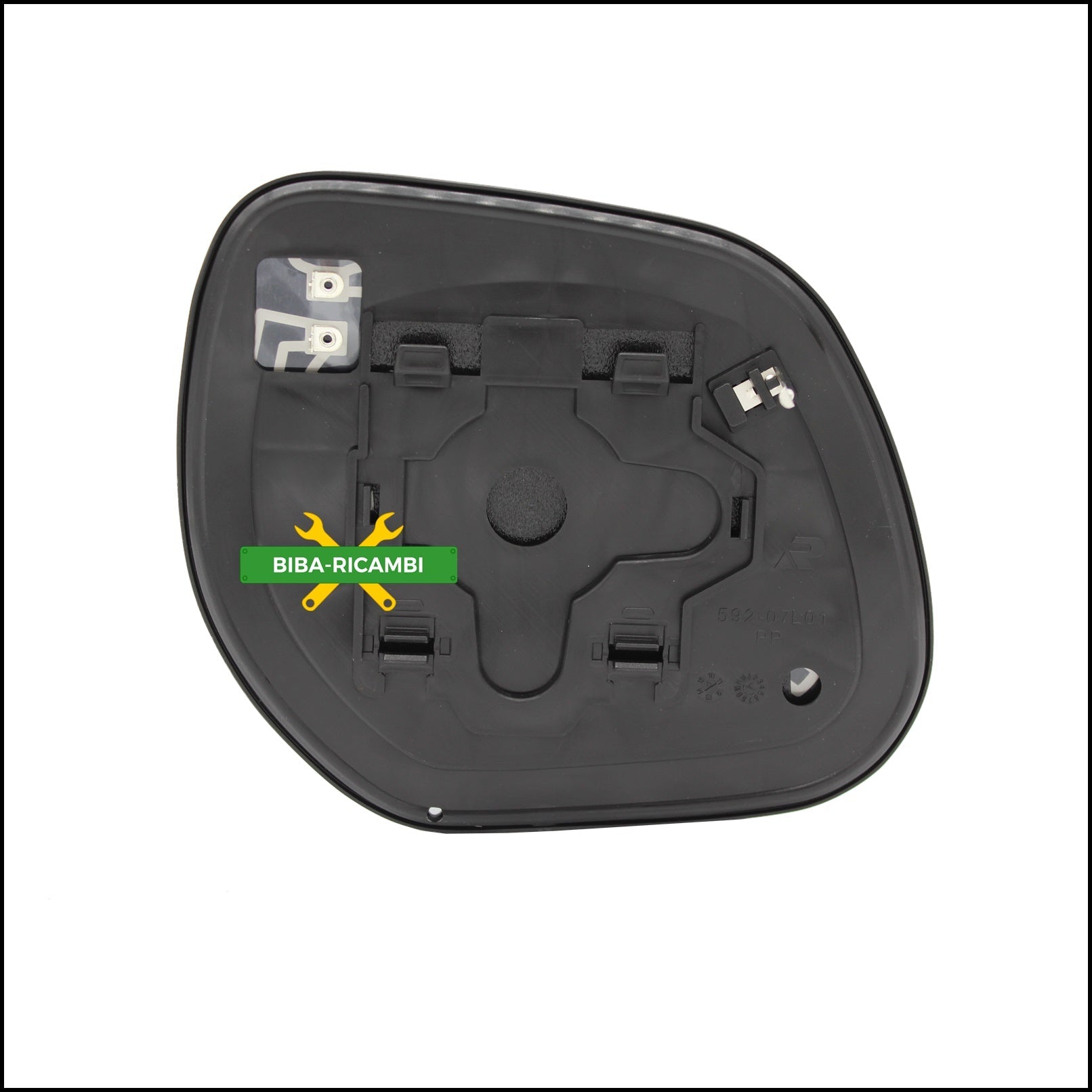 Piastra Specchio Retrovisore Termica Lato Sx-Guidatore Per Citroen C-Crosser (VU,VV) dal 2007> BIBA-RICAMBI