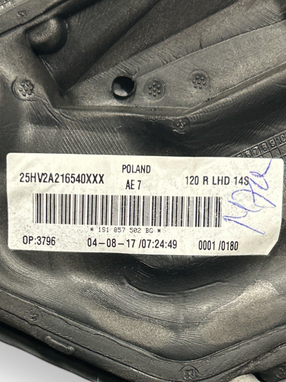 Specchio / Specchietto Retrovisore Esterno Destro (DX) Elettrico 10 Pin Volkswagen UP (2011 al 2020) cod . 25HV2A216540XXX