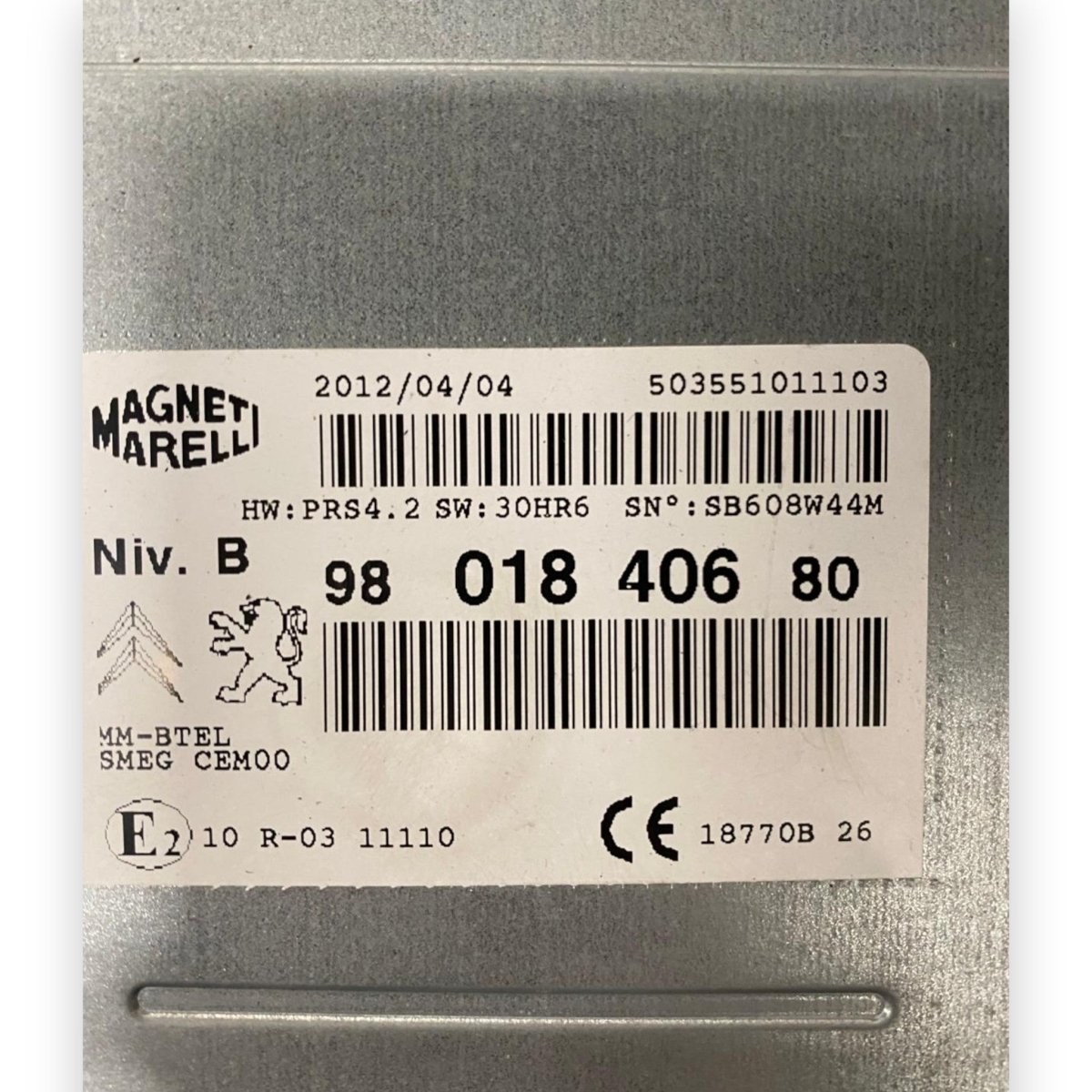 Stereo / autoradio Peugeot 208 (2012-2019) Cod: 9801840680