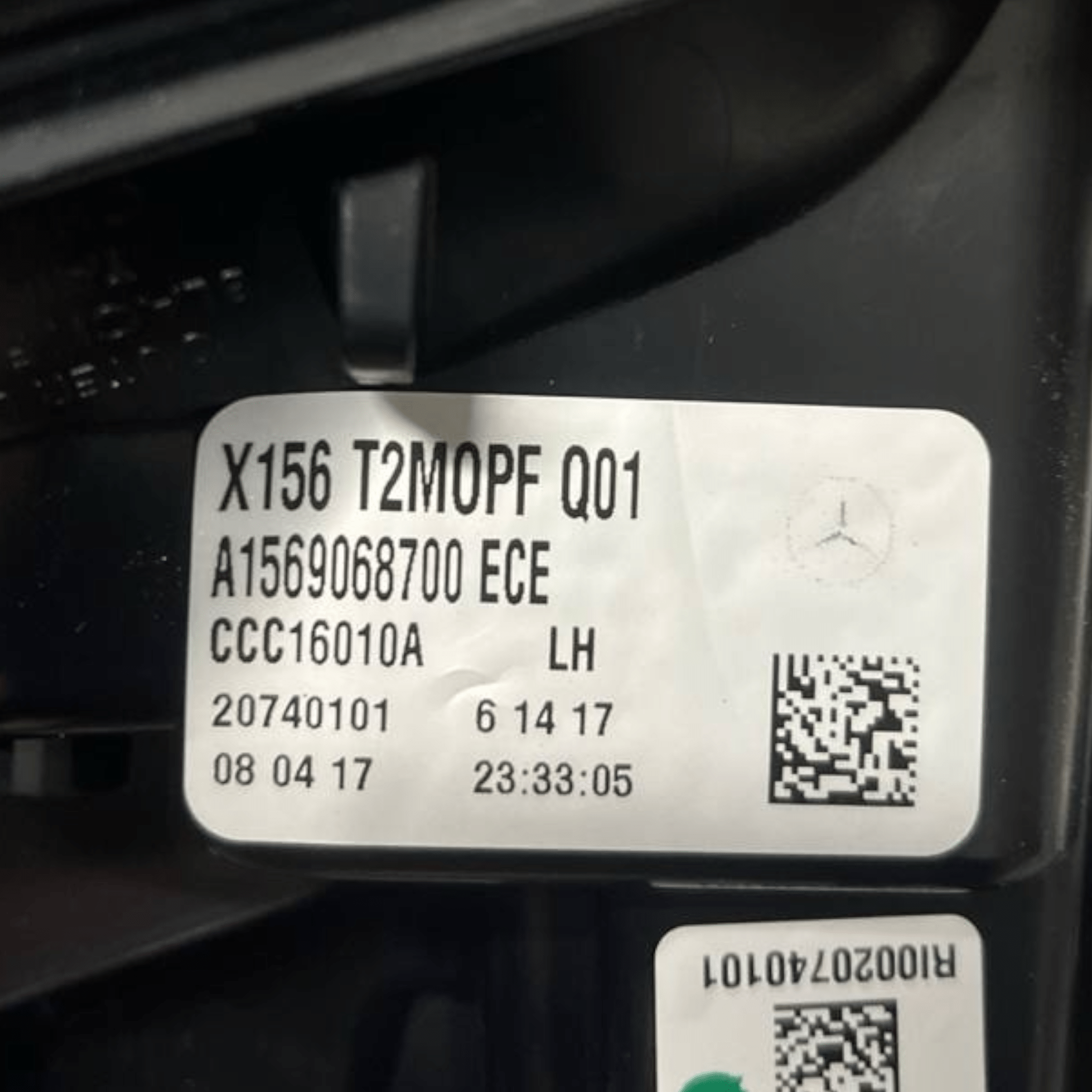 Stop / Fanale Interno sinistro (sx) Mercedes - Benz Gla X156 (2013 al 2019) cod: A1569068700