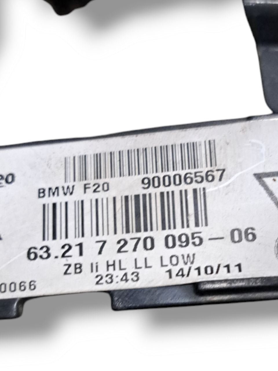 Stop / Fanale Posteriore esterno Sinistro sx alogeno Bmw Serie 1 F20 5p ( 2011 - 2019 ) COD:63217270095