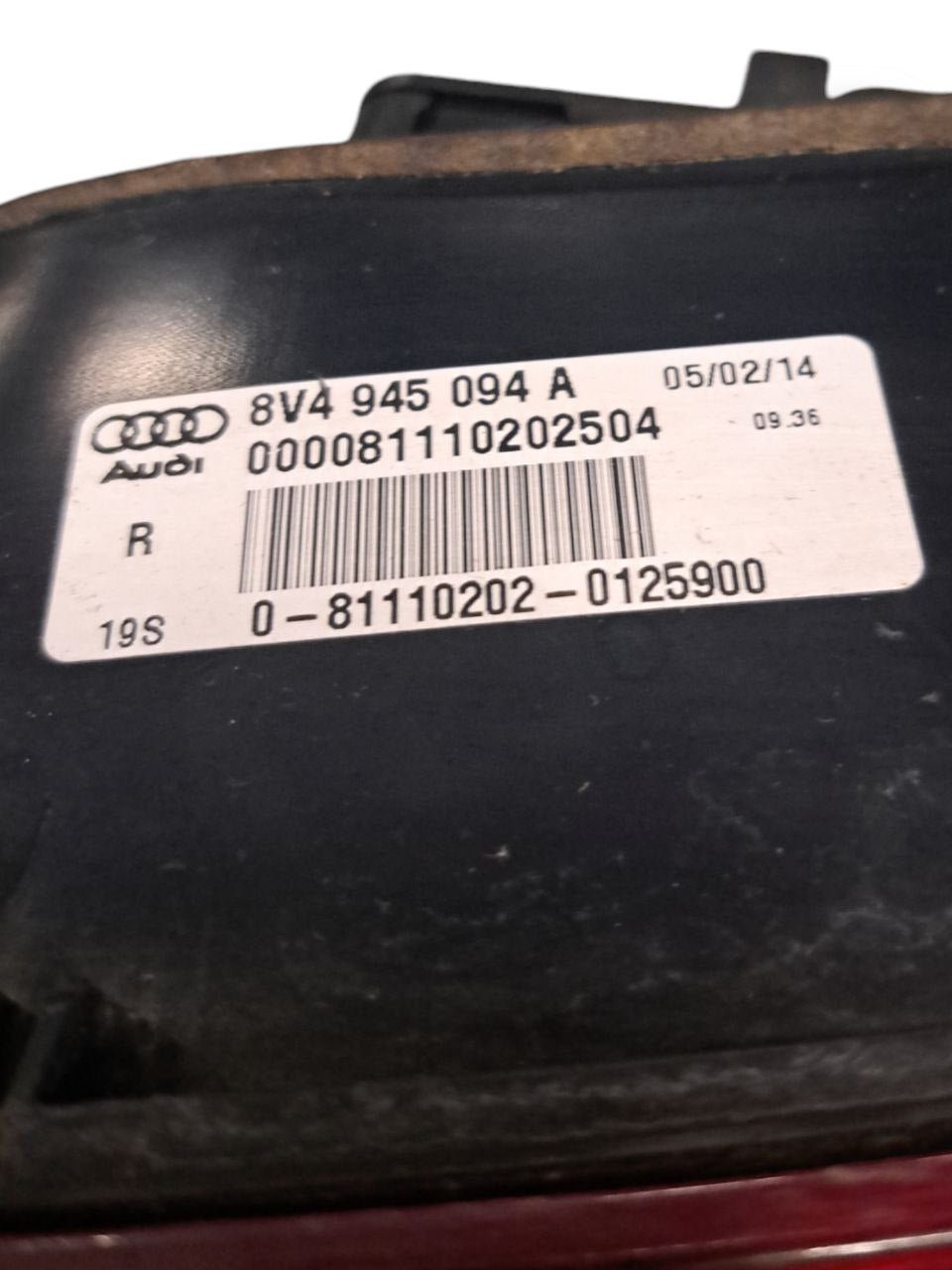 Stop / Fanale posteriore interno destro Led Audi A3 8V COD:8V4945094A (2012-2020)