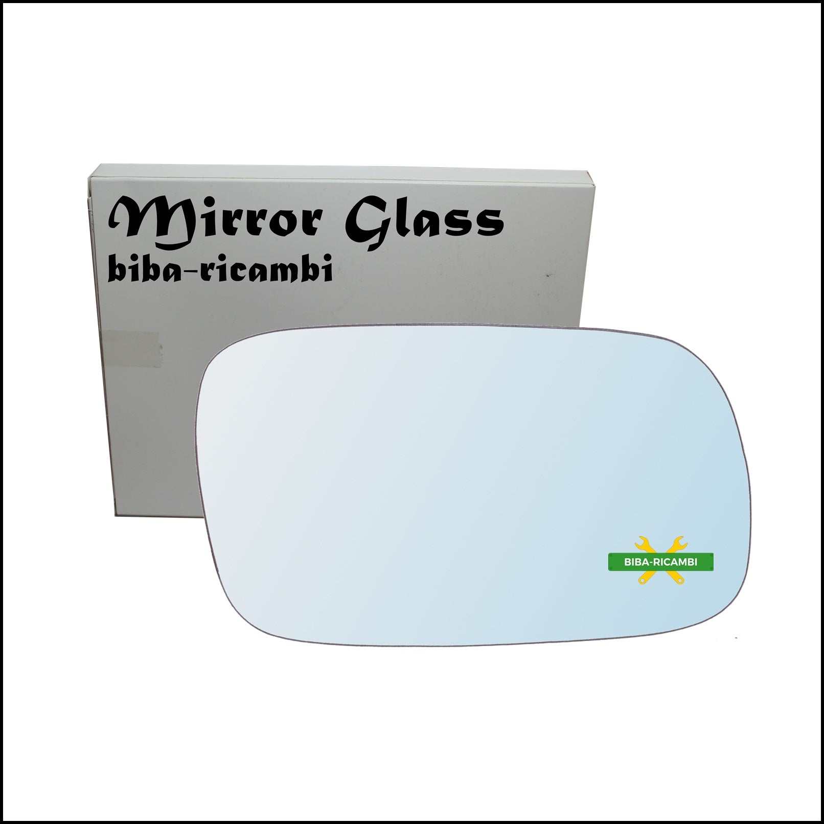 Vetro Specchio Retrovisore Cromato Lato Dx-Passeggero Per Subaru Impreza (GC,GF) dal 1997-2003 BIBA-RICAMBI