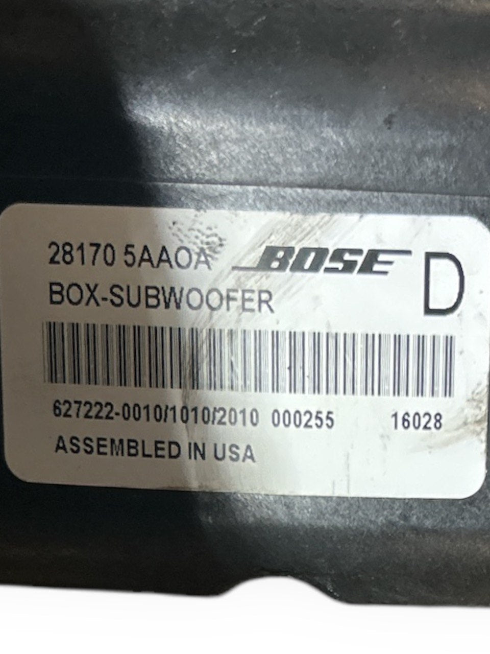 Subwoofer / Altoparlante / Cassa Destra Infiniti Q30 (2015 > 2019) cod.281705AA0A