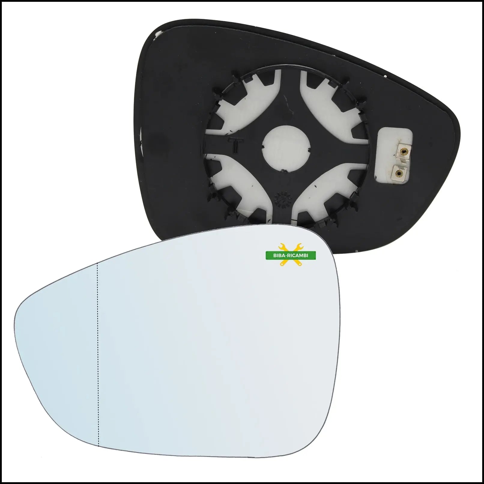Piastra Retrovisore Asferica Termica Lato Sx-Guidatore Per Peugeot 508 I dal 2010> BIBA-RICAMBI