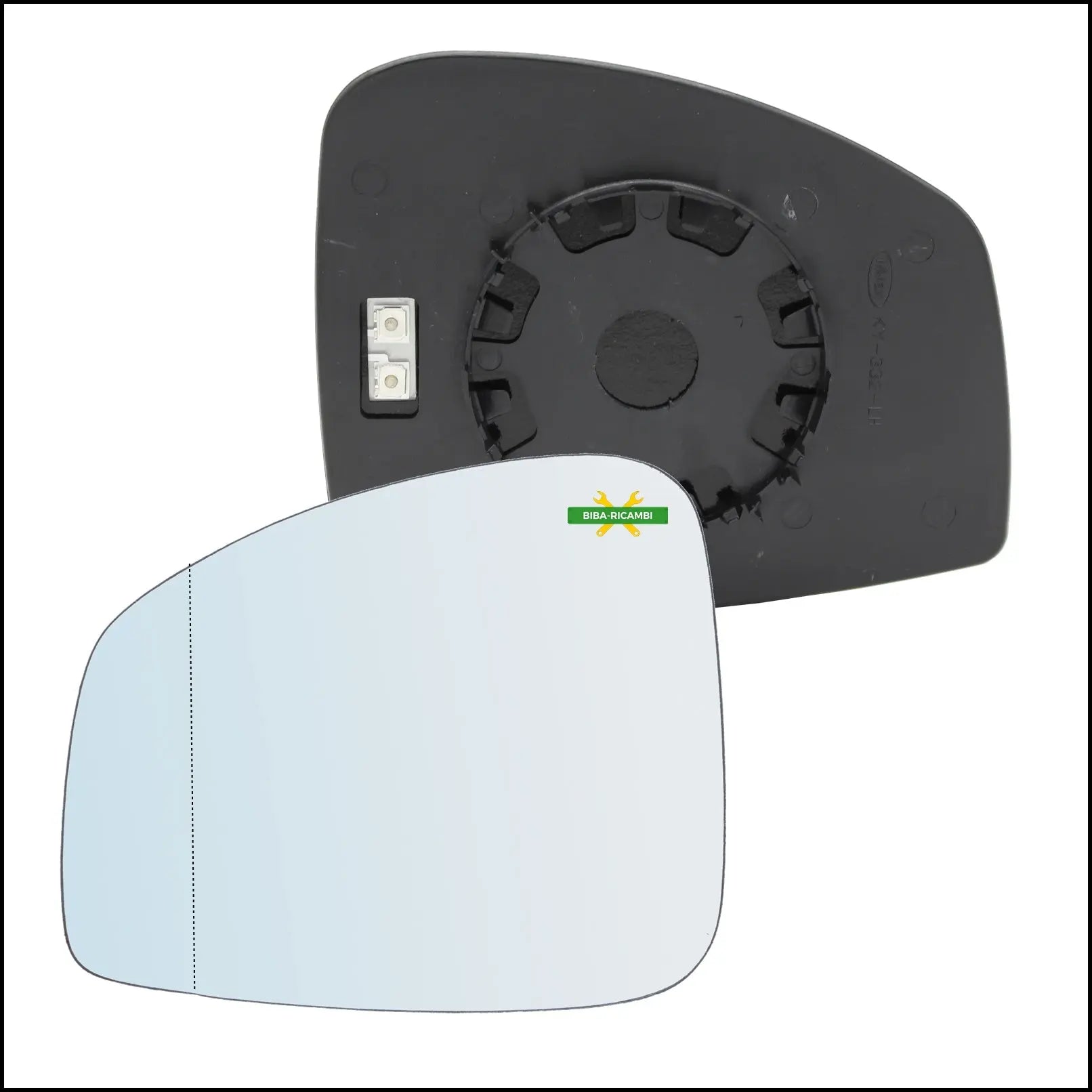 Piastra Specchio Retrovisore Termica Asferica Lato Sx-Guidatore Per Renault Scenic III (JZ0/1) dal 2009> BIBA-RICAMBI