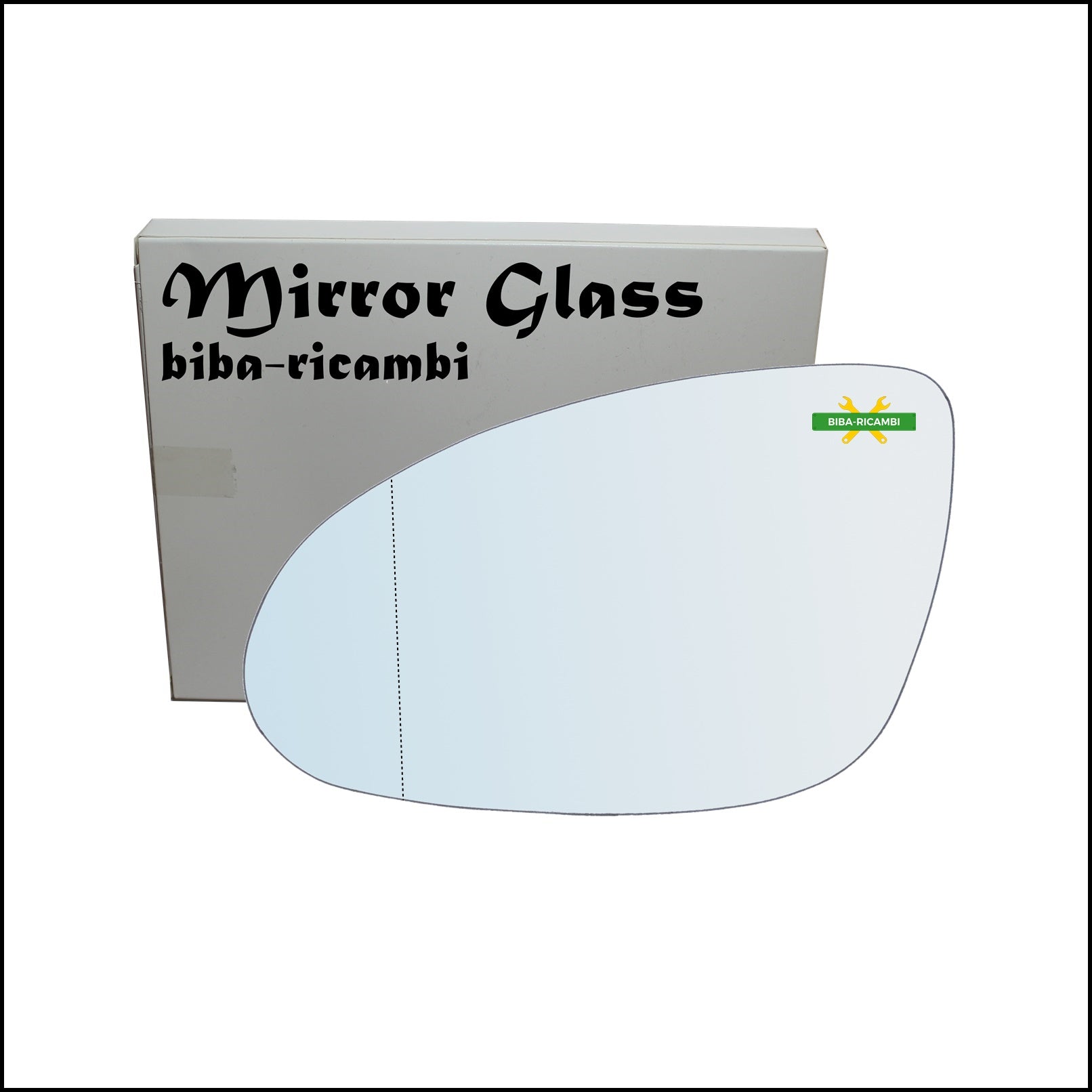 Vetro Specchio Retrovisore Cromato Asferico Lato Sx-Guidatore Per Mercedes Classe CLS I (C219) dal 2004-2011 BIBA-RICAMBI