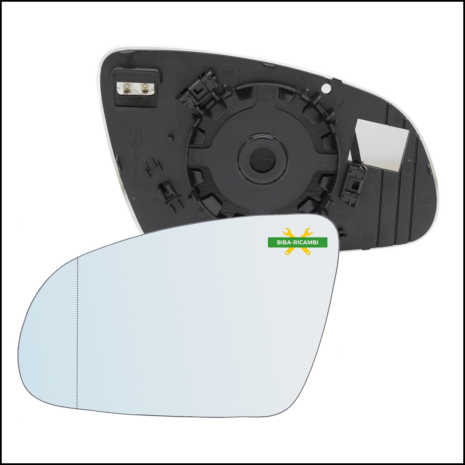 Piastra Retrovisore Termica Asferica Lato Sx-Guidatore Per Hyundai Kona (OS) dal 2017> BIBA-RICAMBI