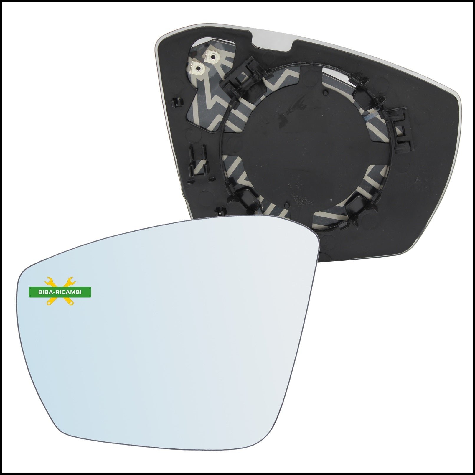 V. Piastra Retrovisore Termica Lato Sx-Guidatore Per Volkswagen T-Cross (C11) dal 2018> BIBA-RICAMBI