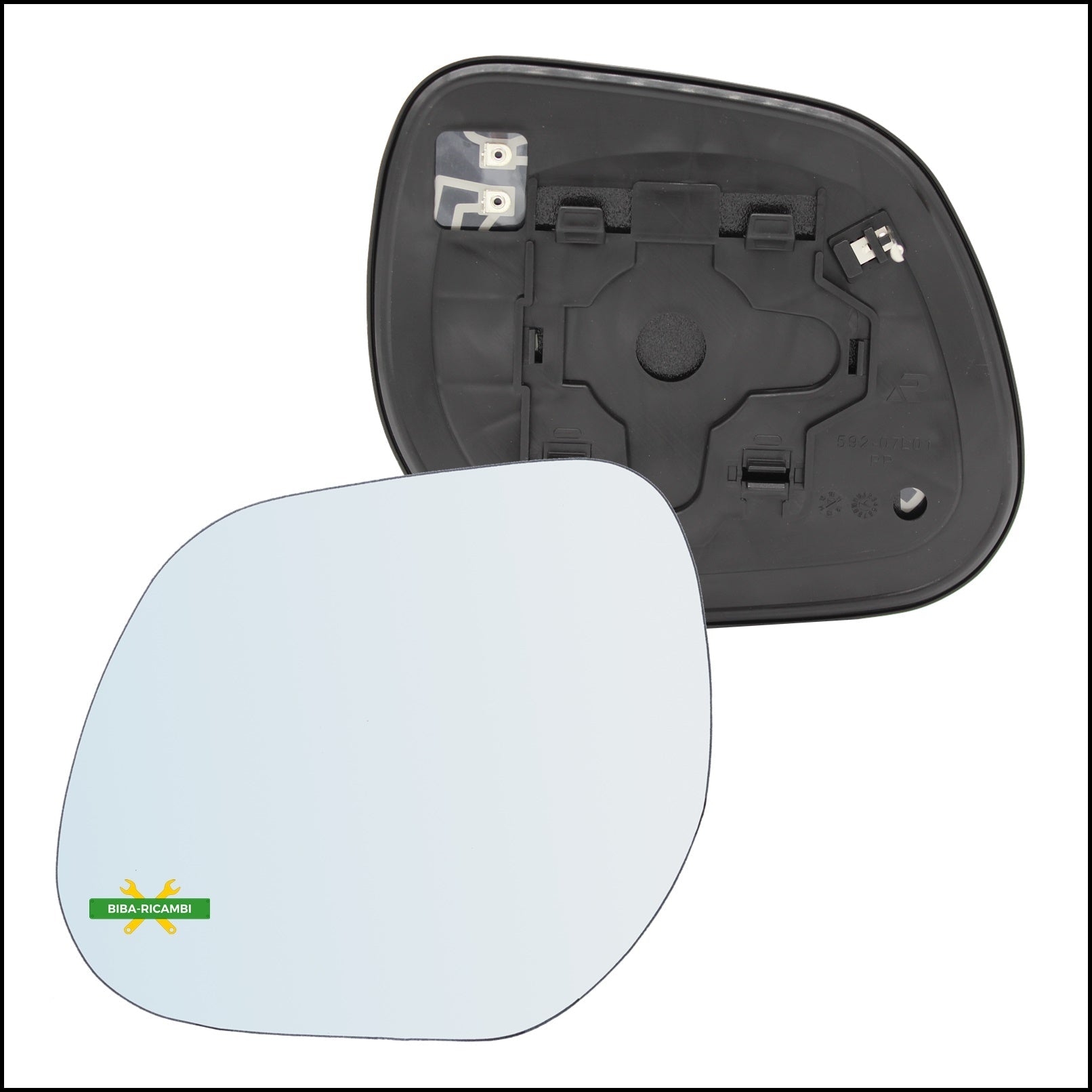 Piastra Specchio Retrovisore Termica Lato Sx-Guidatore Per Peugeot 4008 dal 2012> BIBA-RICAMBI