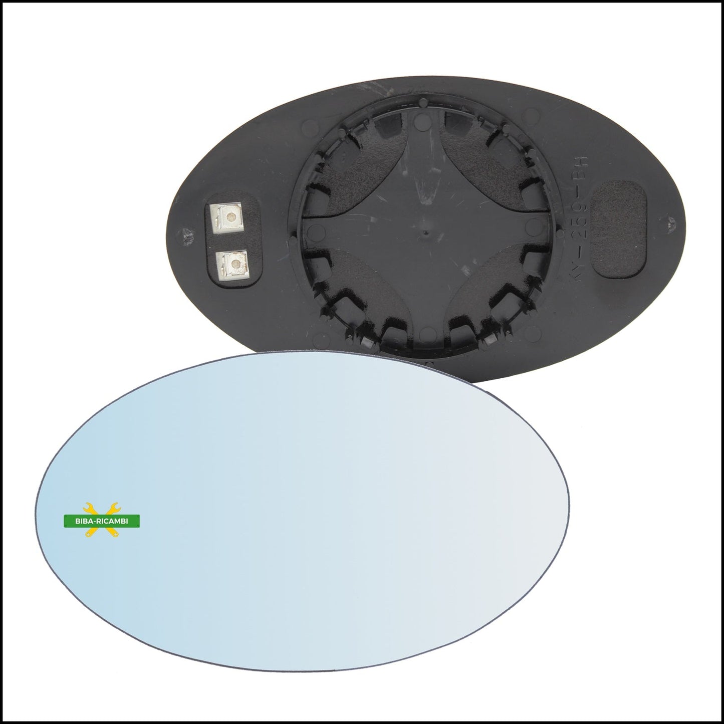 V. Piastra Retrovisore Termica Lato Sx-Guidatore Per Mini Cooper (R50,R52,R53) dal 2001-2007 BIBA-RICAMBI