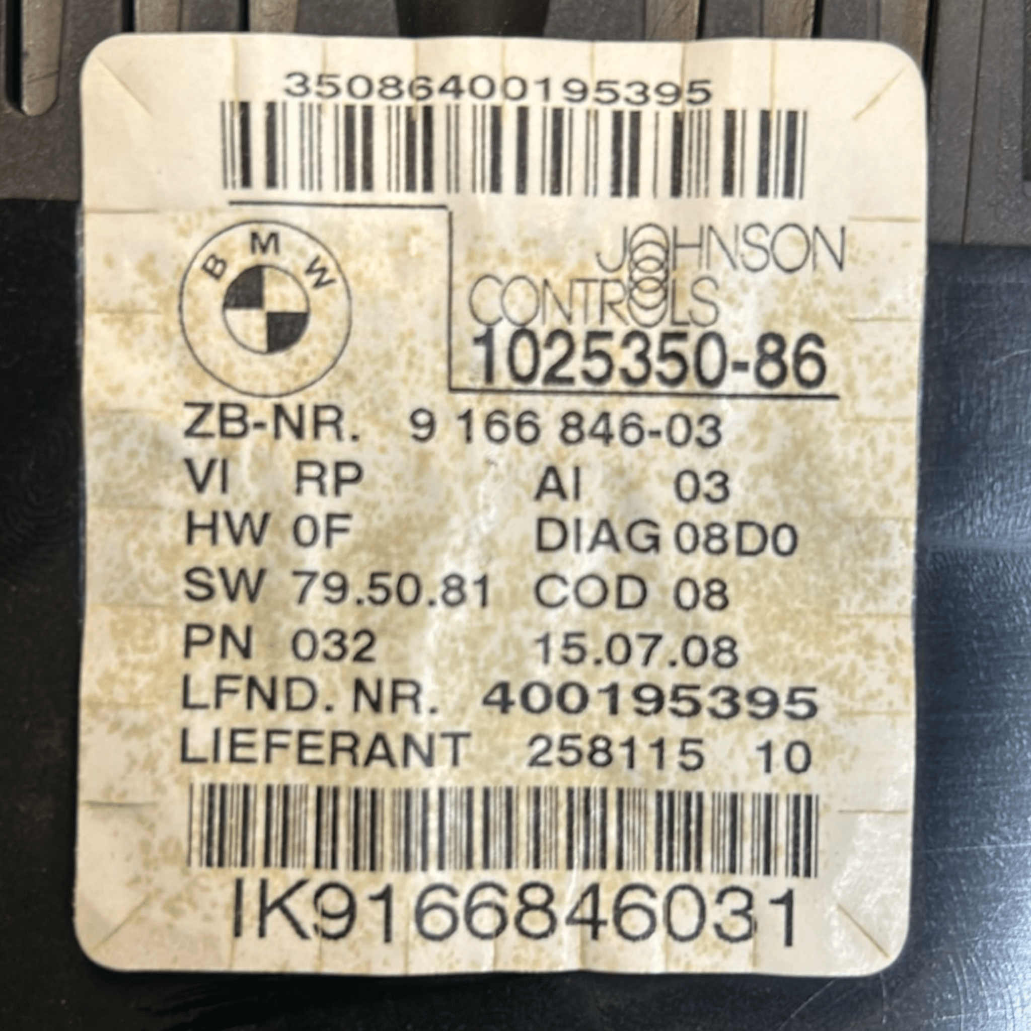 Tachimetro / Contachilometri Bmw Serie 3 E90 2.0 Diesel (2005 > 2012) cod:1025350-86
