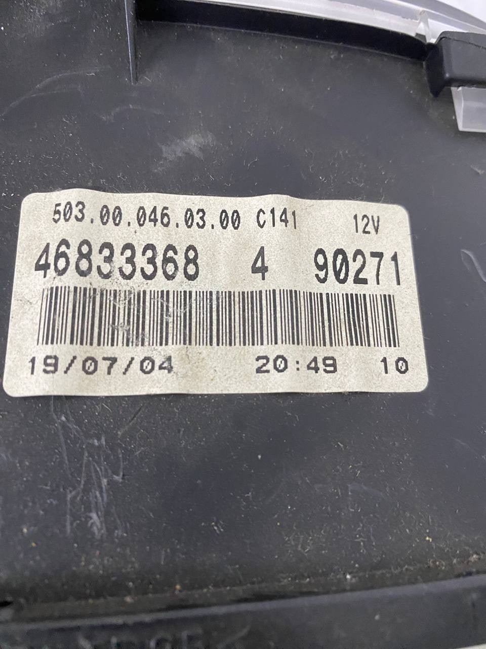 Tachimetro Contachilometri Fiat Punto 188 mk2 (2006) cod: 46833368