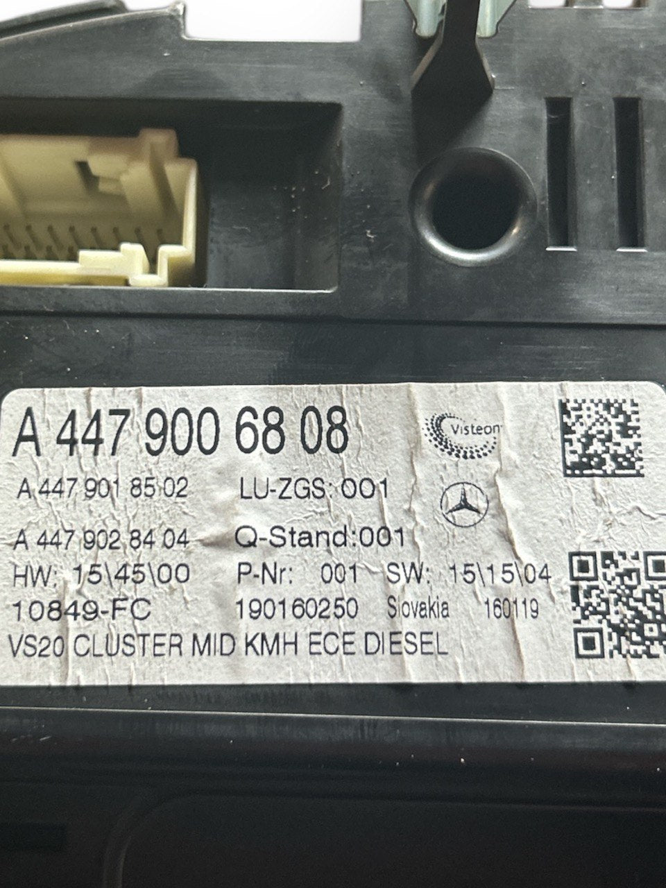 Tachimetro / Contachilometri Mercedes Benz Vito (W447) 2.2 Diesel (2014 > ) cod.A4479006808