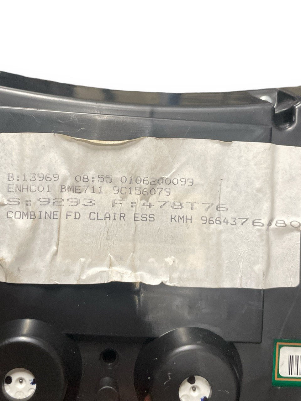 Tachimetro / Contachilometri Peugeot 308 CC 1.6 benzina cod:9664376880 (2007-2014)