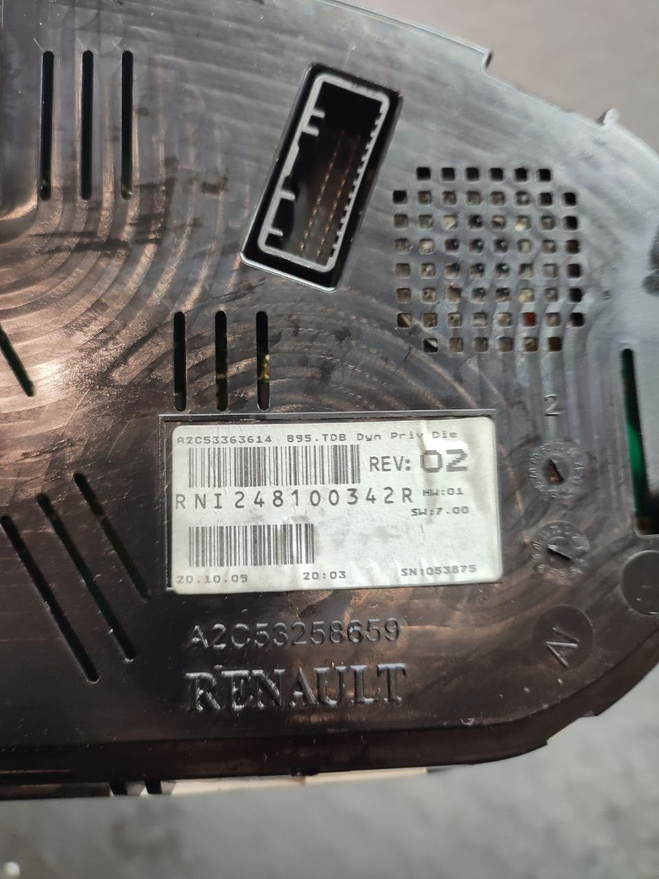 Tachimetro / Contachilometri Renault Megane III 2010 1.5 DCI cod A2C53258659
