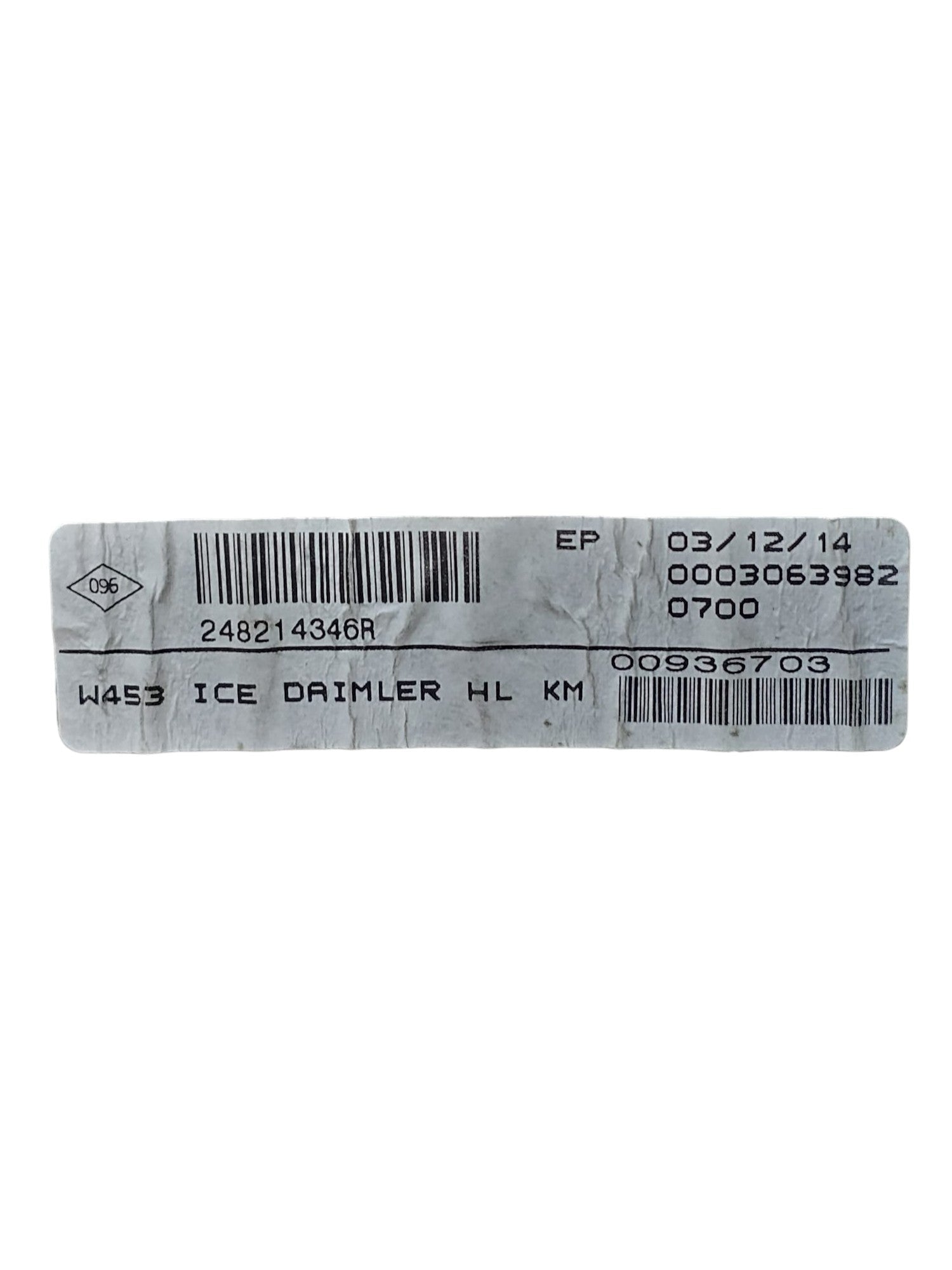 Tachimetro / Contachilometri Smart Forfour W453 1.0 Benzina Cod:248214346R (2014-2021)
