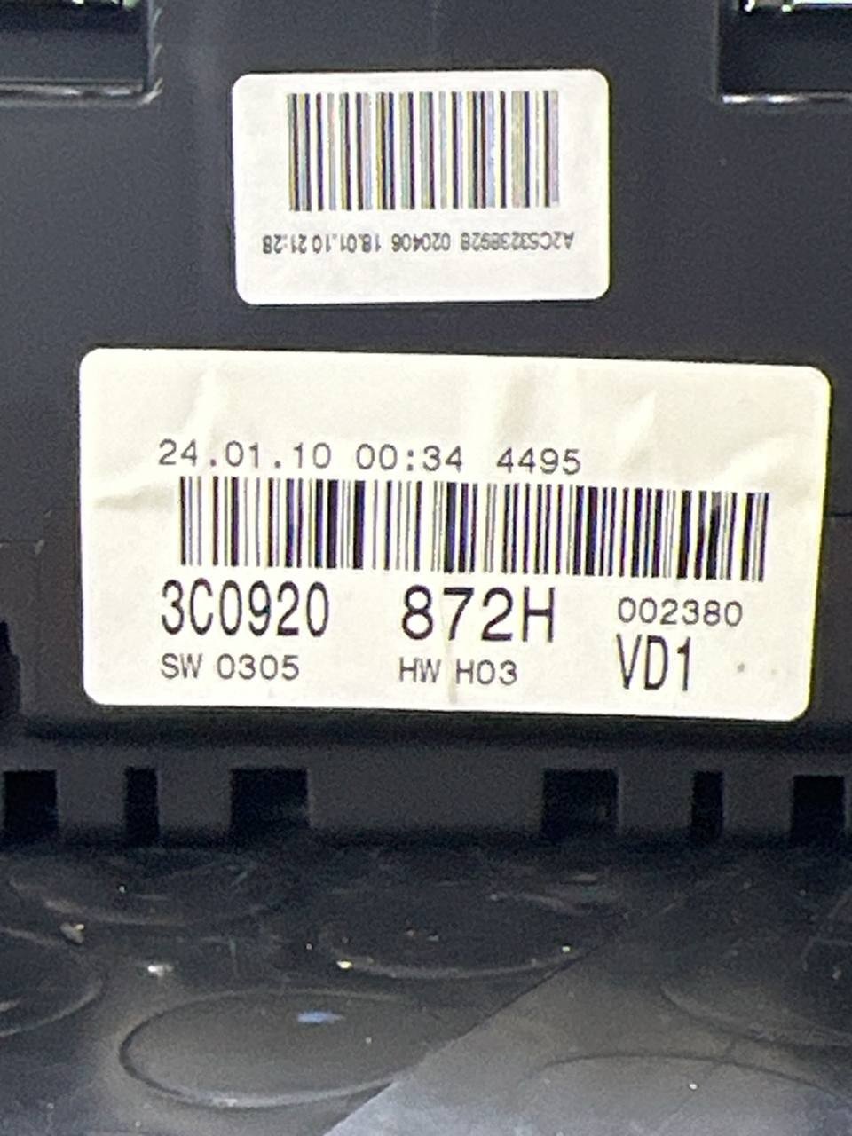 Tachimetro Contachilometri Volkswagen Passat B6 (2010) cod: 3c0920872h