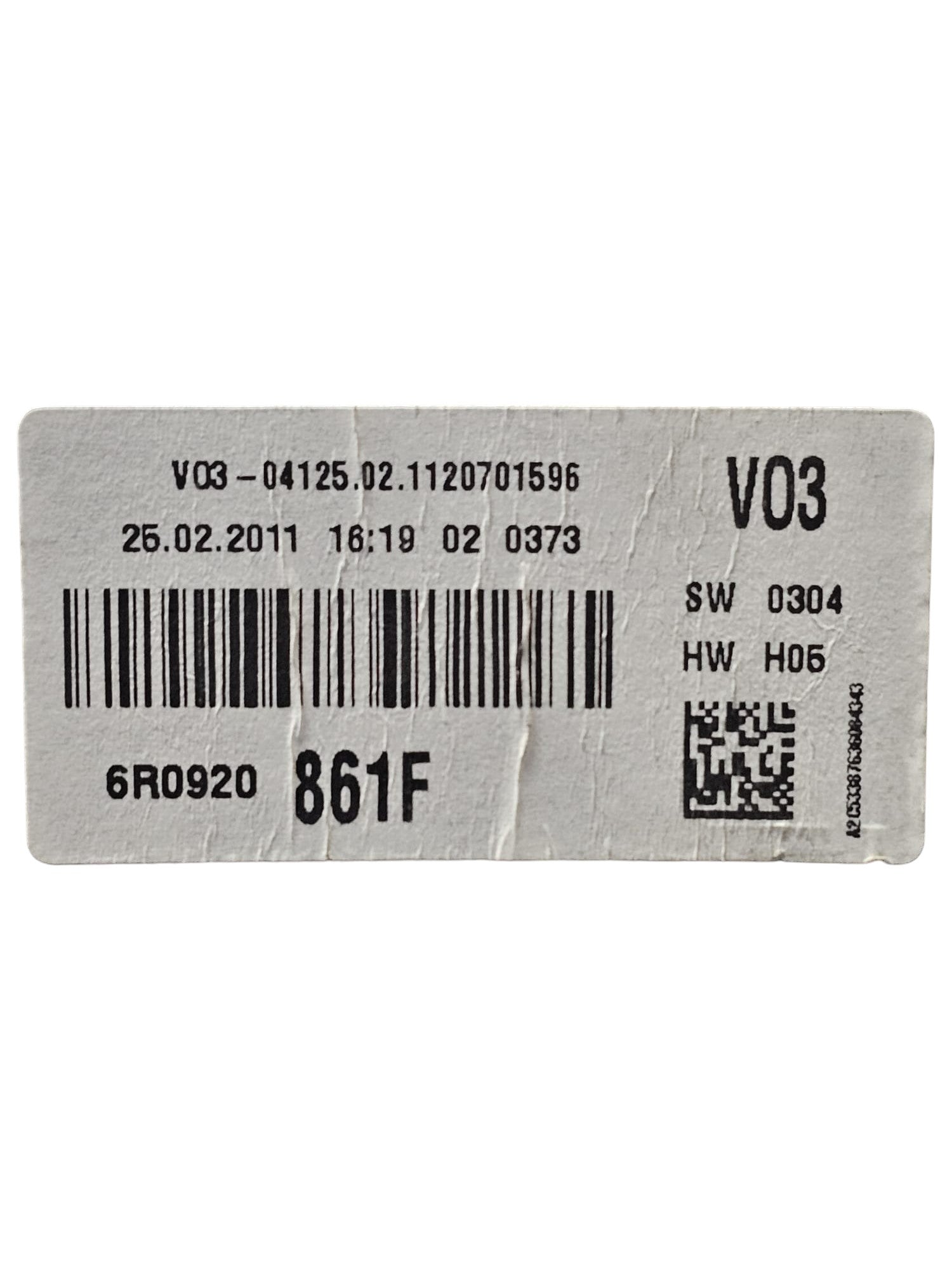 Tachimetro / Contachilometri Volkswagen Polo 6R 1.6 Diesel Cod:6R0920861F (2009-2017)