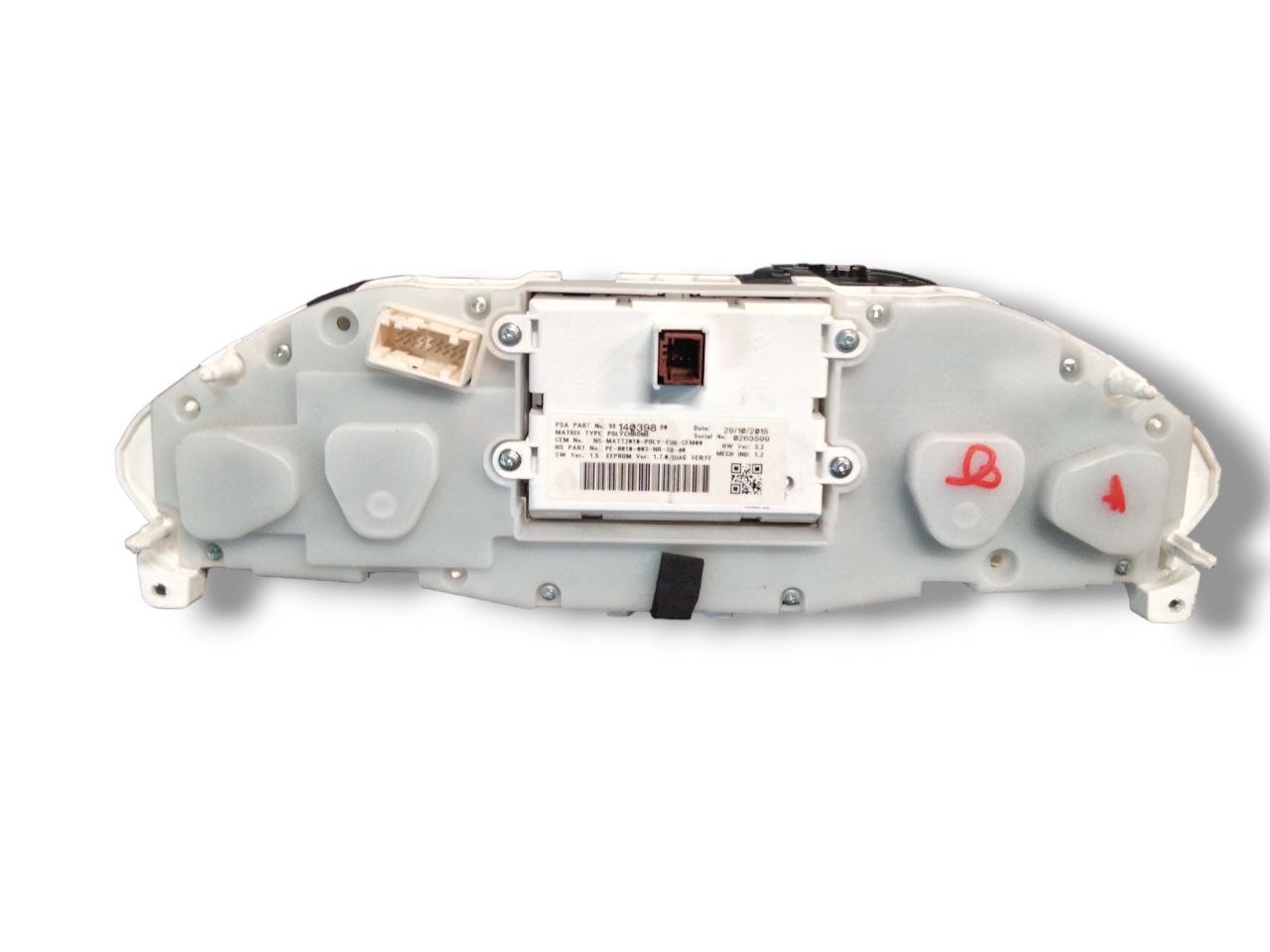 Tachimetro Peugeot 208 1° 1.2 benzina (2012-2019)cod.9814696380 / contachilometri Quadro strumenti