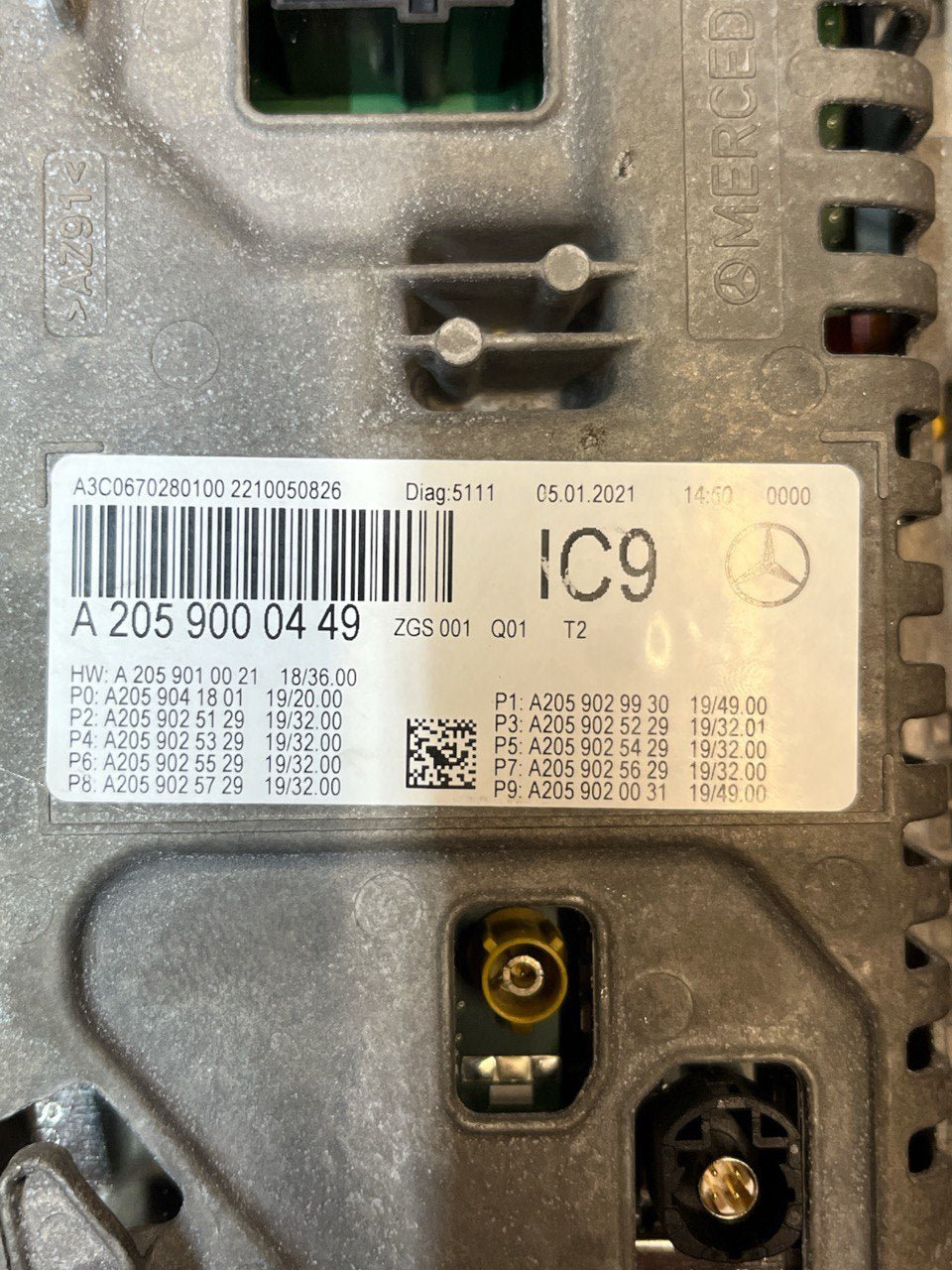 Tachimetro / Quadro Strumenti / Contachilometri / Virtual Digital Cookpit Mercedes - Benz Glc X253 2.0 Diesel Hybrid (2015 al 2022) cod: A2059000449