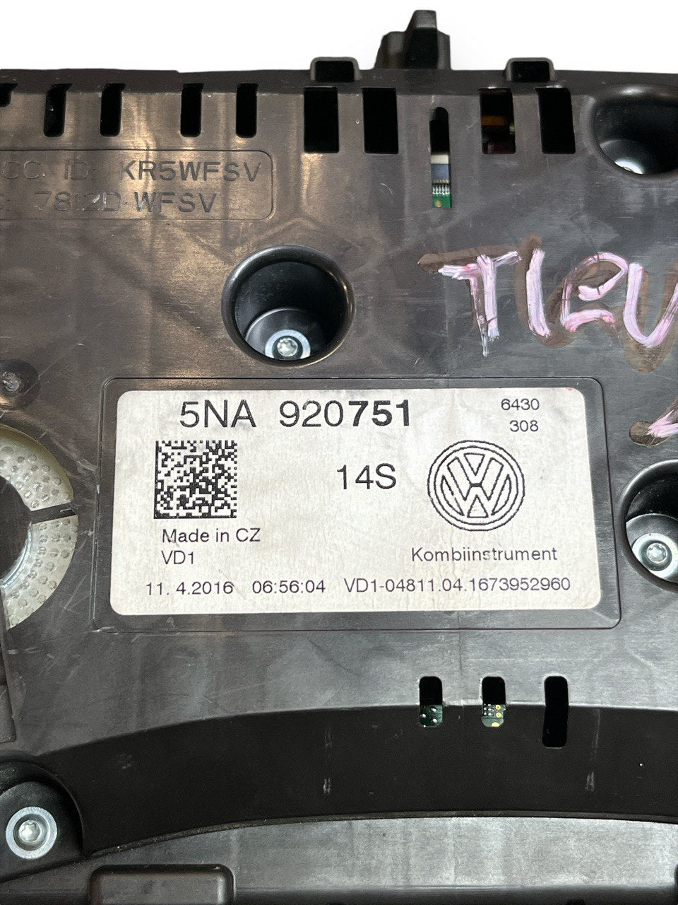 Tachimetro Volkswagen Tiguan 2.0 diesel (2016-2024) cod.5NA920751 / Contachilometri / Quadro strumenti