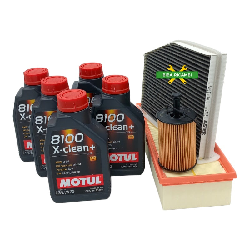 Kit Tagliando Compatibile Per Audi A4 B8 (8K2) 2.0 TDI 110KW-150CV BIBA-RICAMBI