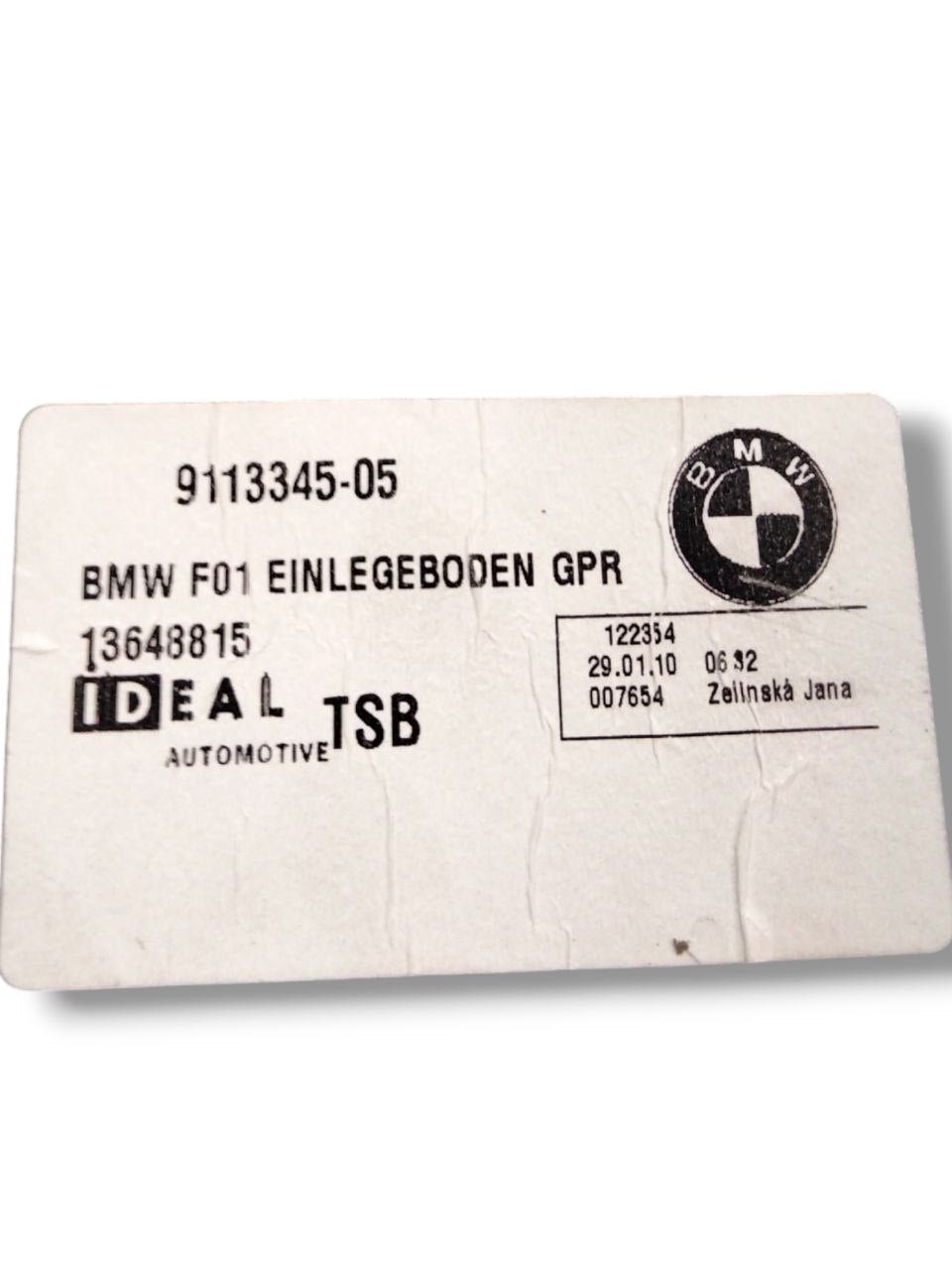 Tappeto / Ripiano Bagagliaio Bmw Serie 7 F01 - F02 (2008-2015) COD:911334505