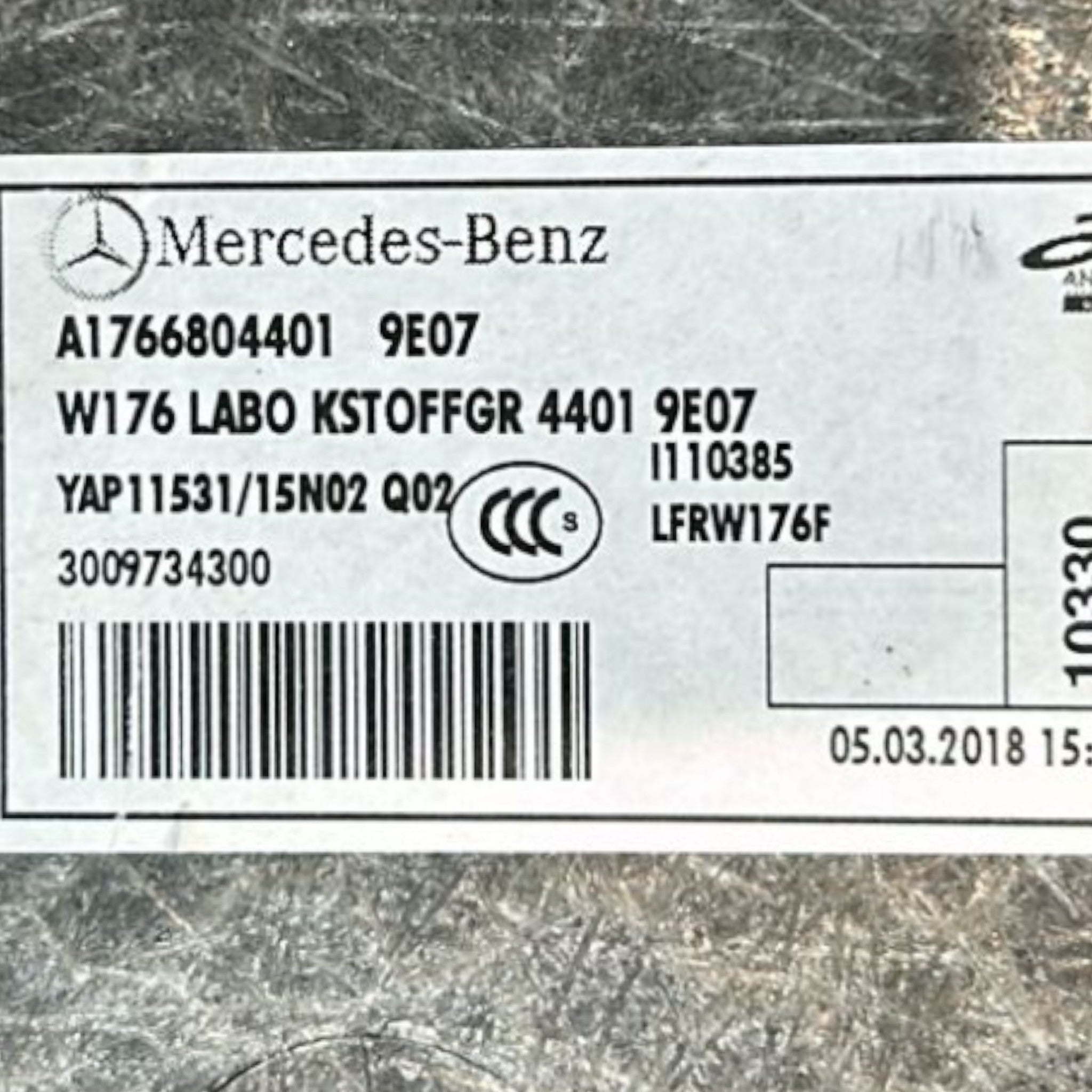 Tappeto / Ripiano Bagagliaio Mercedes Benz Classe A (W176) cod.A1766804401 (2012 > 2018)