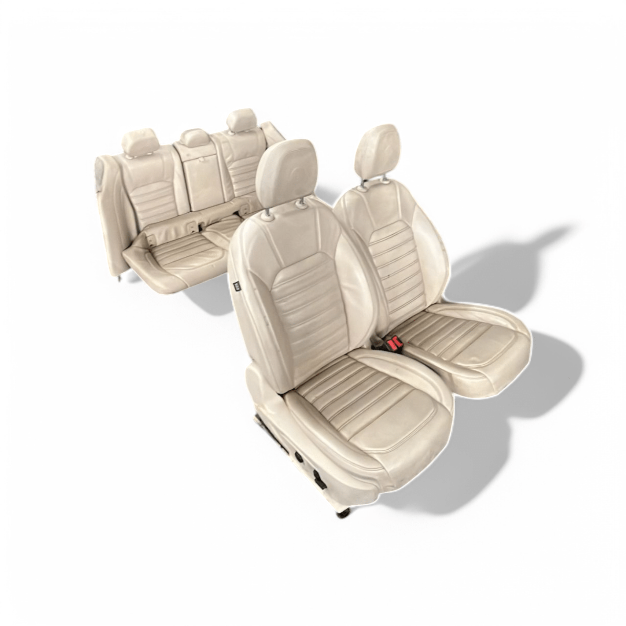 Tappezzeria / sedili in pelle beige con pannelli Alfa Romeo Giulia (2016->) - BIBA-RICAMBI