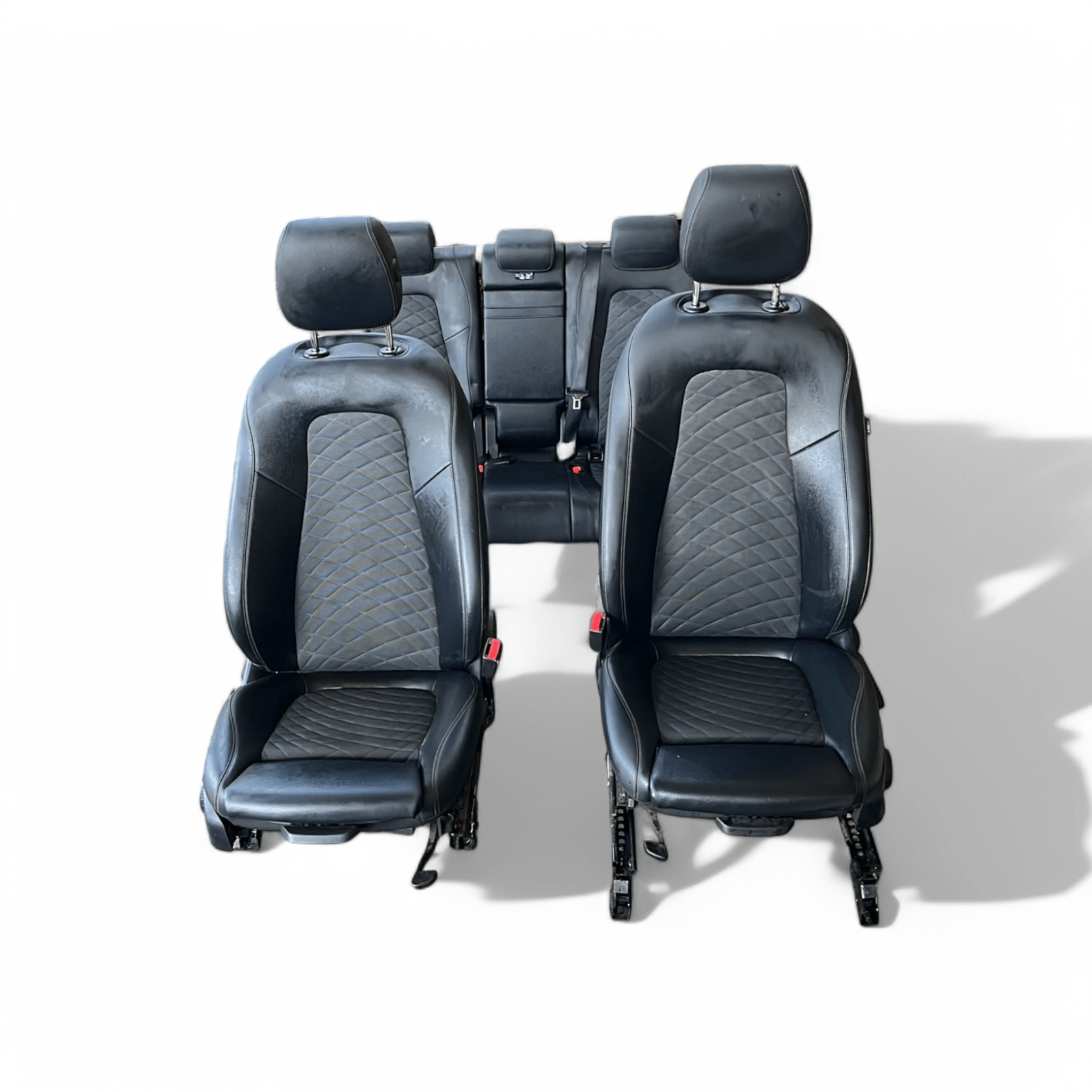 Tappezzeria / sedili in pelle nera e grigia completa con pannelli Mercedes- GLB X247 (2019->)