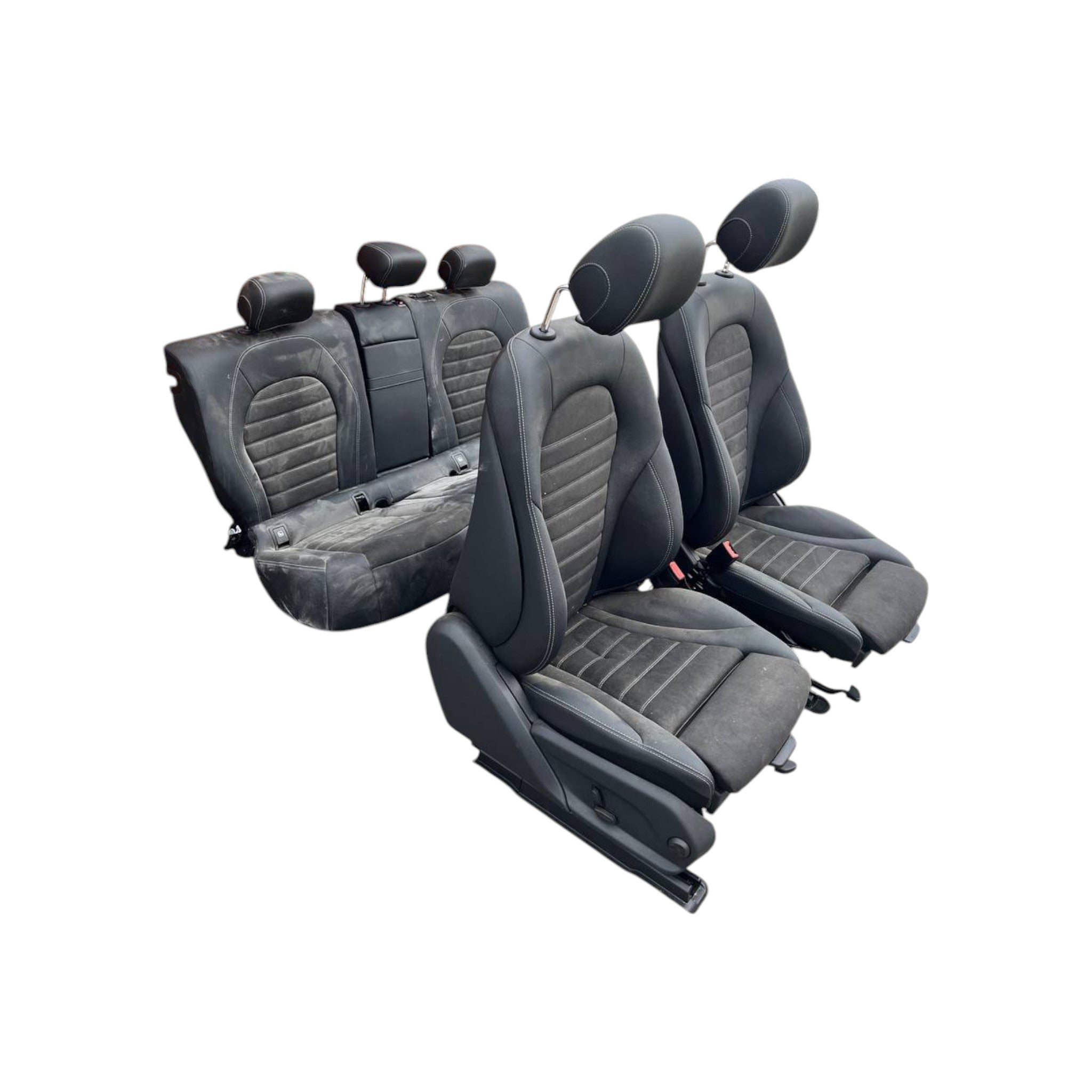 Tappezzeria / sedili in pelle nera Mercedes - Benz EQC (2019-2024)