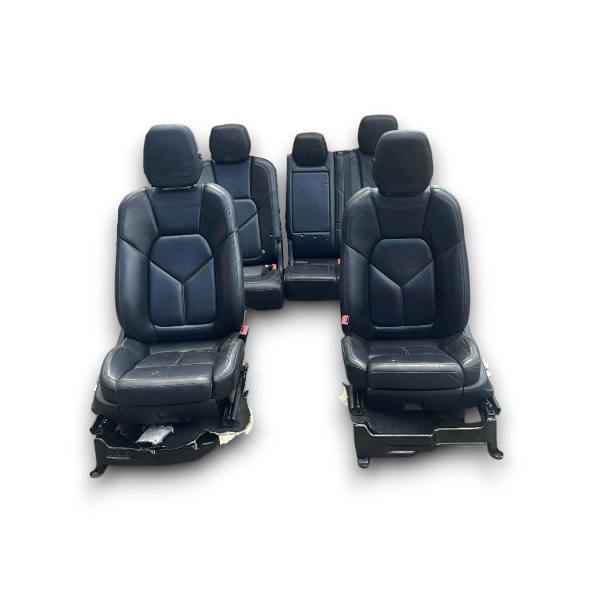Tappezzeria / sedili in pelle neri Porsche Cayenne (92A) (2010 > 2017)