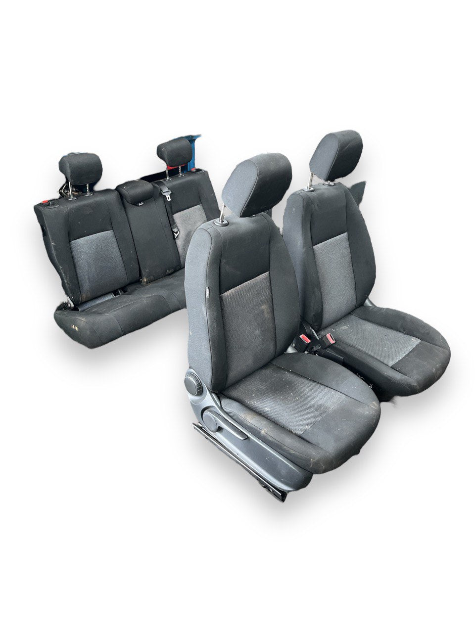Tappezzeria / Sedili Interni in stoffa nera e grigia Mercedes - benz classe A W177 (2018->)