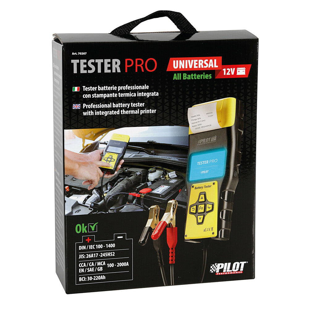 Tester Pro | Tester Batterie Professionale Con Stampante Termica Integrata BIBA-RICAMBI