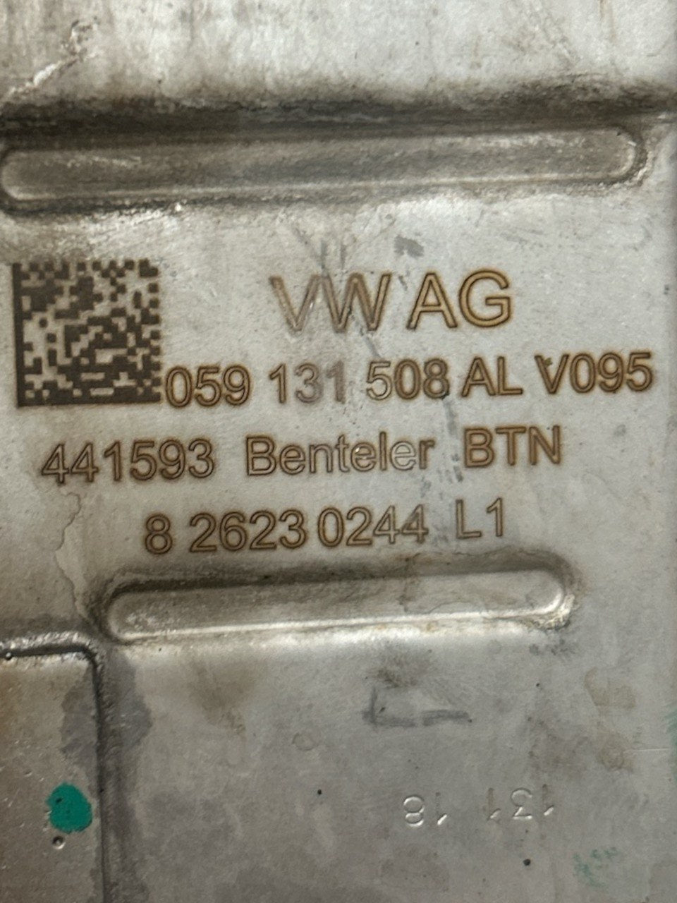 Valvola EGR Ricircolo Gas Audi A5 (F5) 3.0 Diesel (2016 > ) cod.059131508