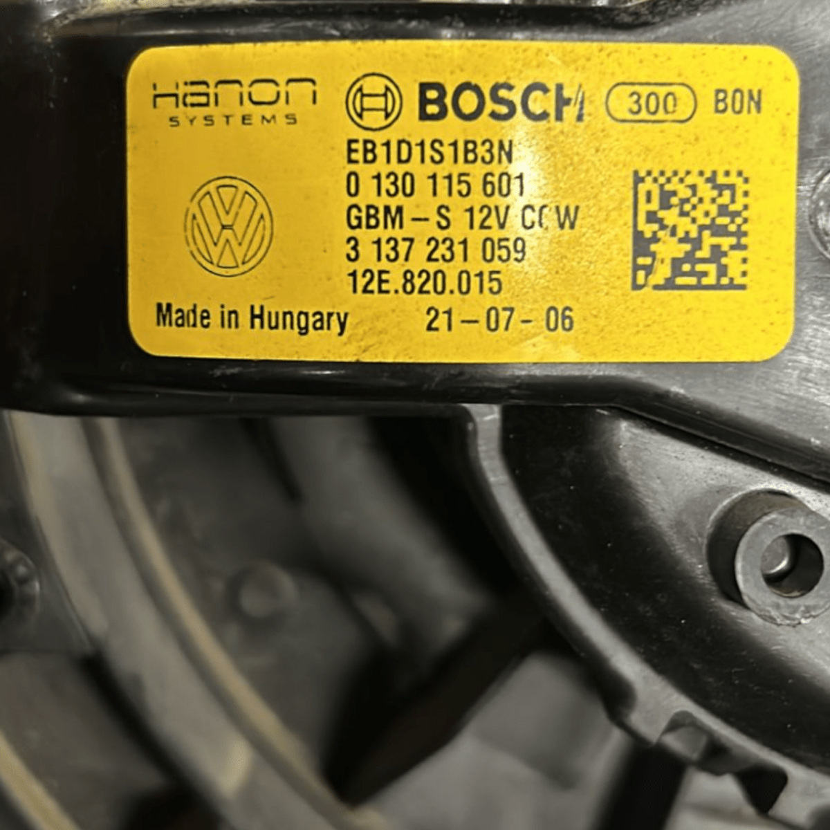 Ventola Abitacolo Volkswagen Up cod:0130115601 (2011 > 2024)