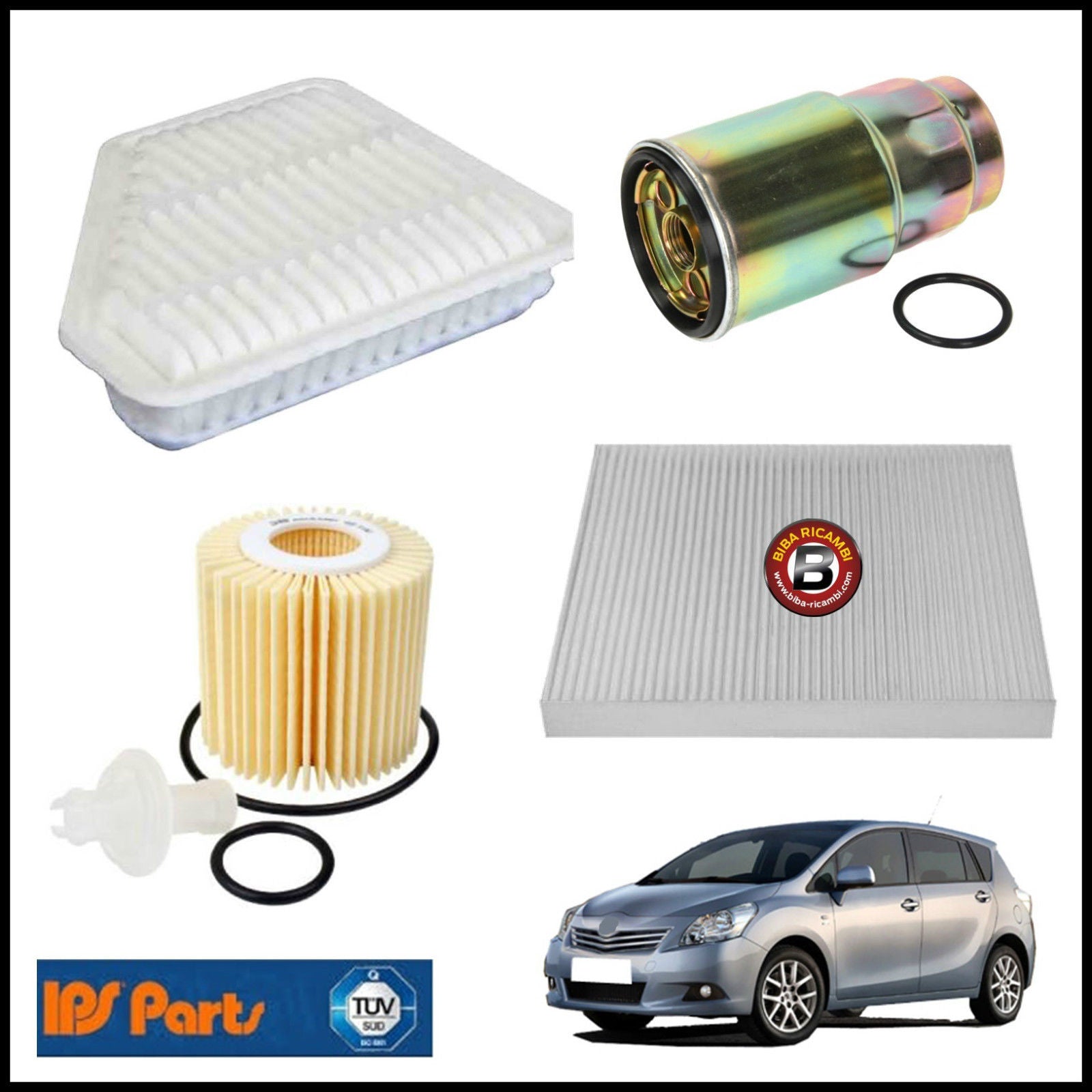 Kit Tagliando Filtri Per Toyota Verso 2.200 D-4D 110kw/150cv dal 2009> BIBA-RICAMBI