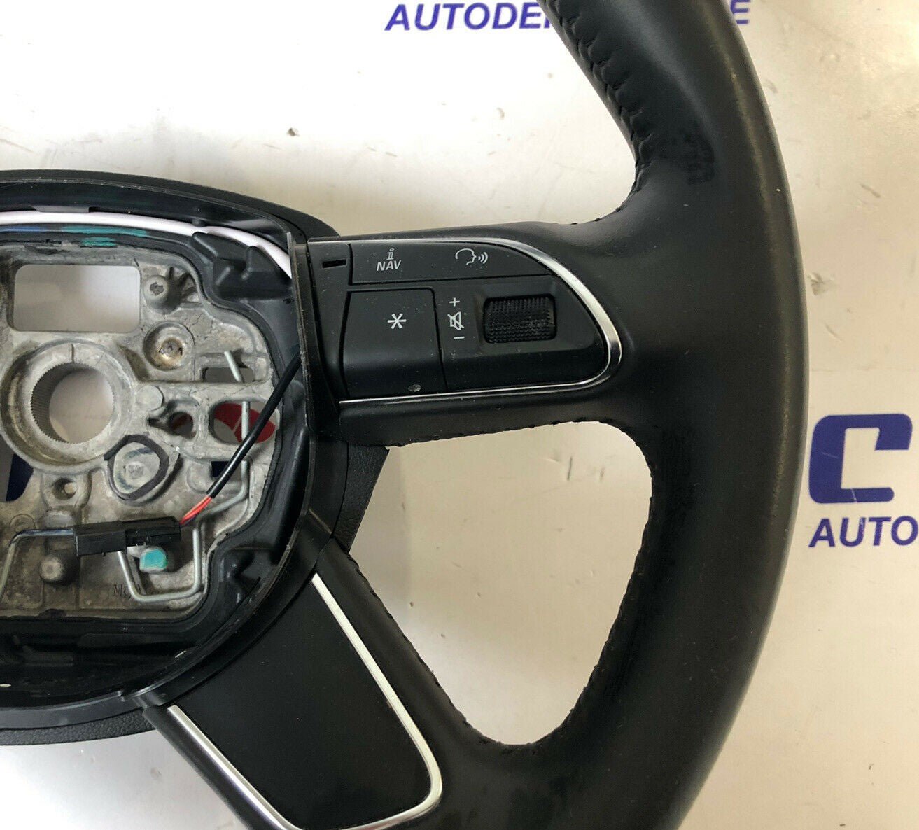 Volante Sterzo Pelle Multifunzione A6 2011-2018 Comandi 4 Razze 6110346 6166763 - BIBA-RICAMBI