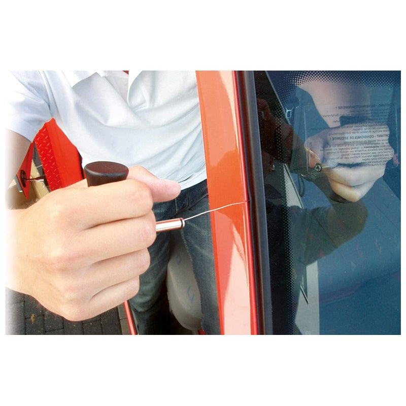 Set di maniglie con filo di trazione per la rimozione di parabrezza BRILIANT TOOLS