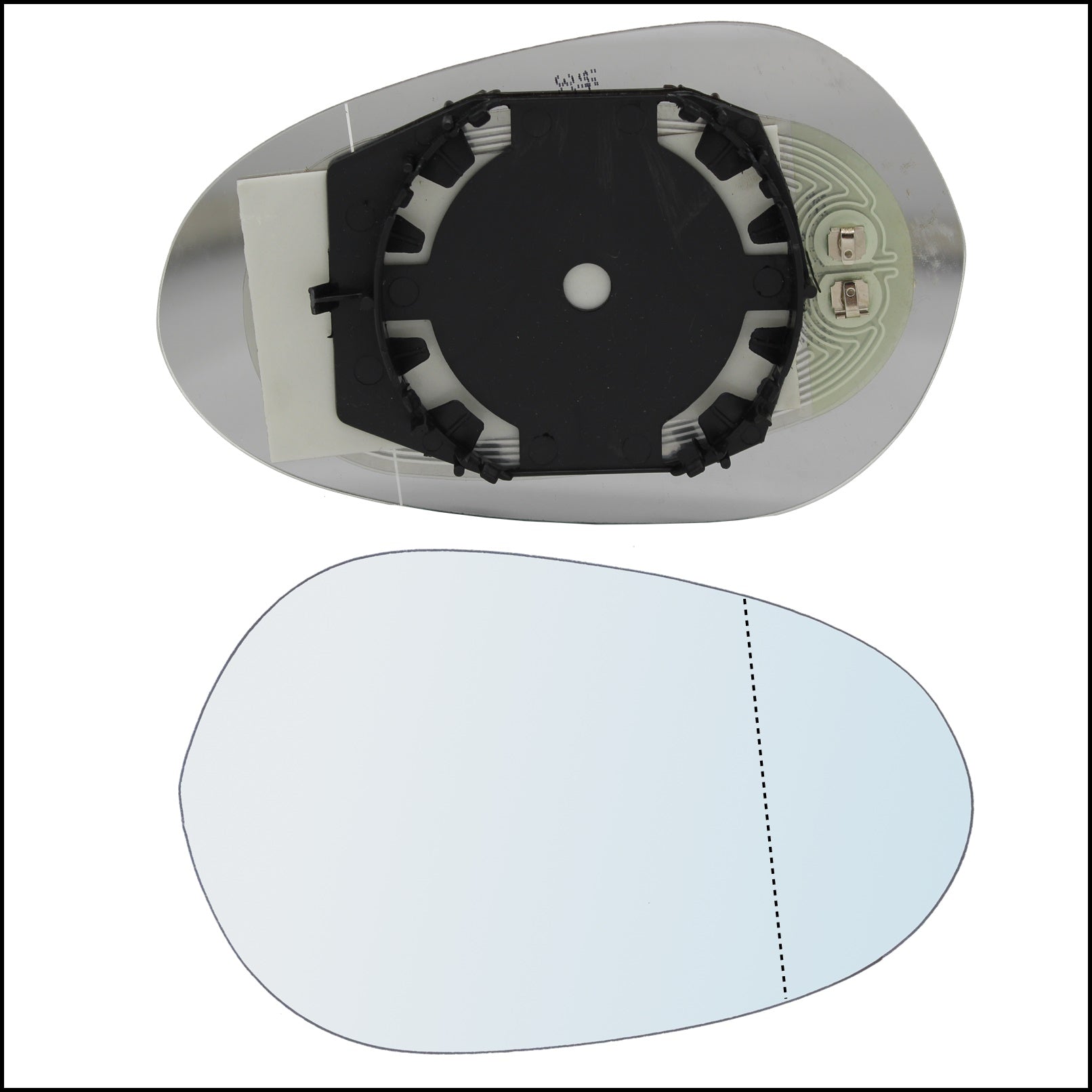 Piastra Specchio Termico Asferico Lato Dx-Passeggero Per Lancia Ypsilon I (843) solo dal 2003-2007 BIBA-RICAMBI