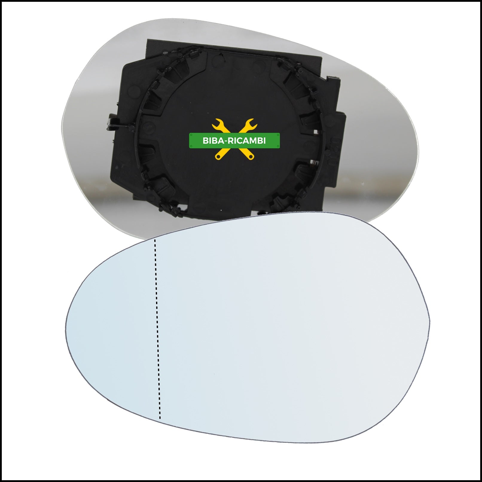 Piastra Specchio Asferico Lato Sx-Guidatore Per Lancia Ypsilon I (843) solo dal 2003-2007 BIBA-RICAMBI