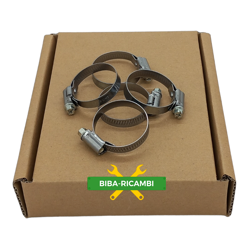 Fascetta stringitubo a vite ASFA Acciaio Inox (W2) Ø 90-110 Banda 9mm (5pz) MIKALOR