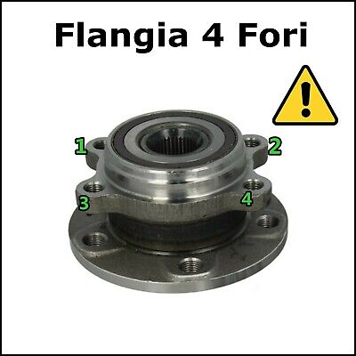 Cuscinetto Mozzo Ruota Anteriore 4 Fori Audi TT (8J3, 8J9) art.715 BIBA-RICAMBI