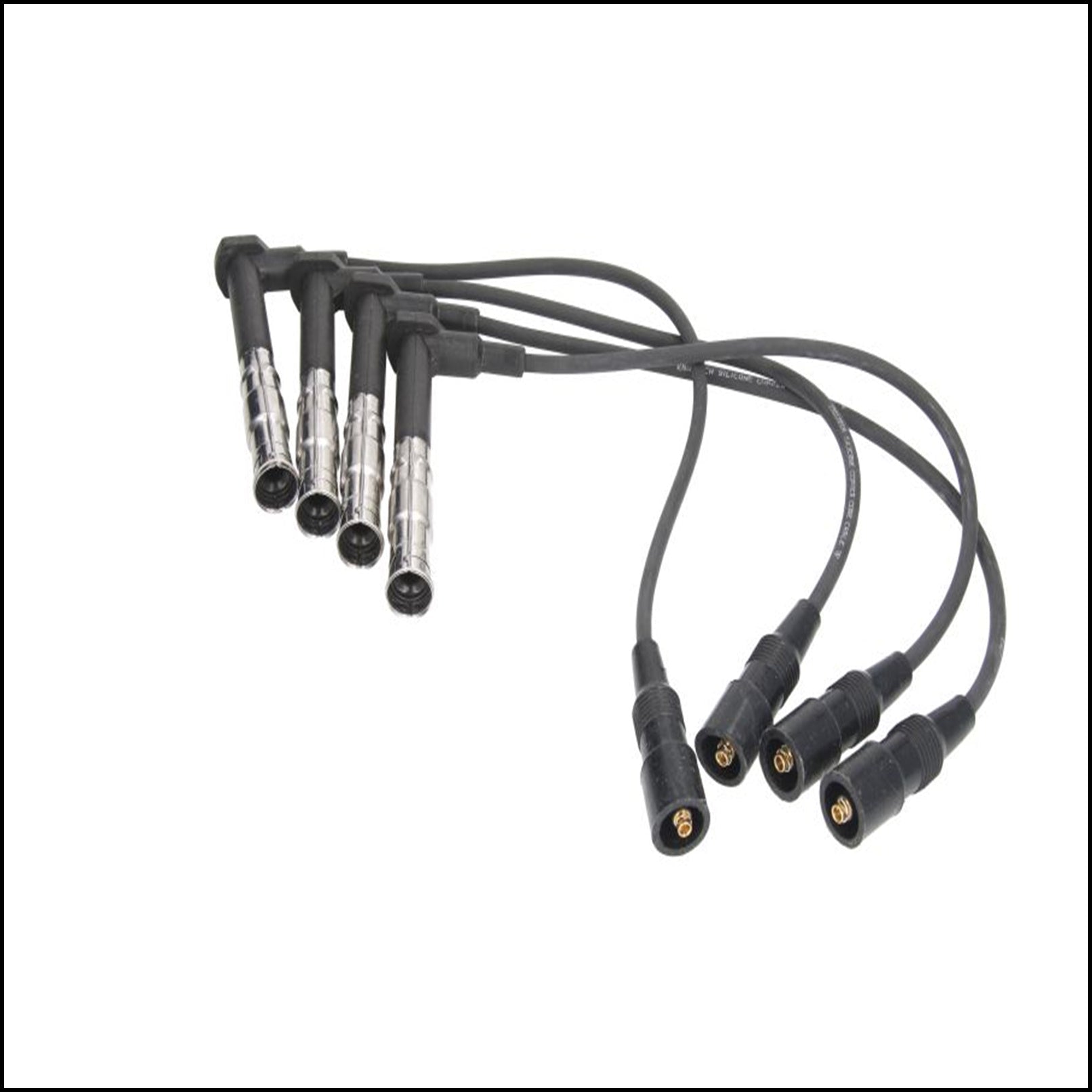 Kit 4 Cavi Candele Accensione Per Mercedes 200 dal 1992-2001 BIBA-RICAMBI