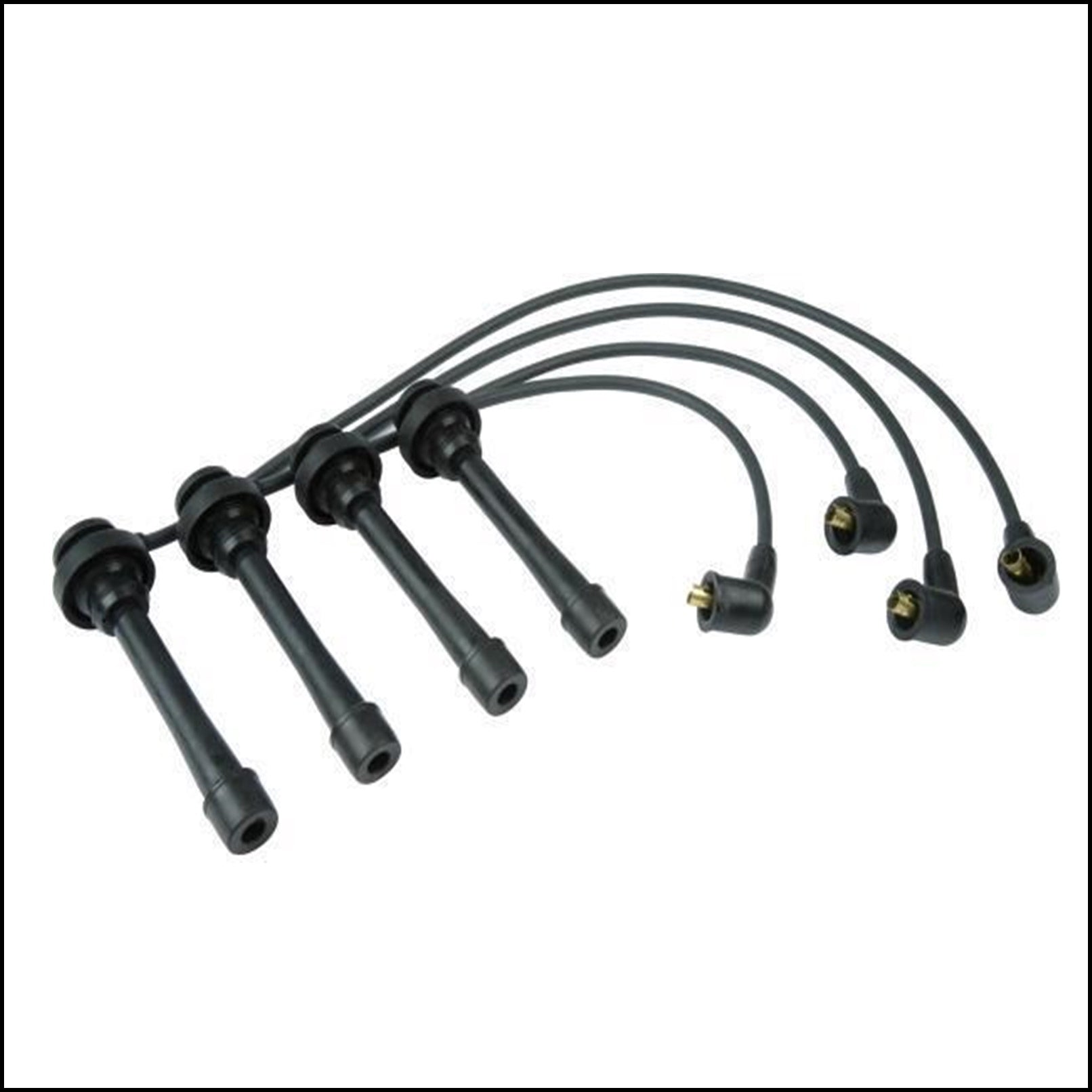 Kit 4 Cavi Candele Accensione Per Mitsubishi Lancer dal 1992-2000 BIBA-RICAMBI