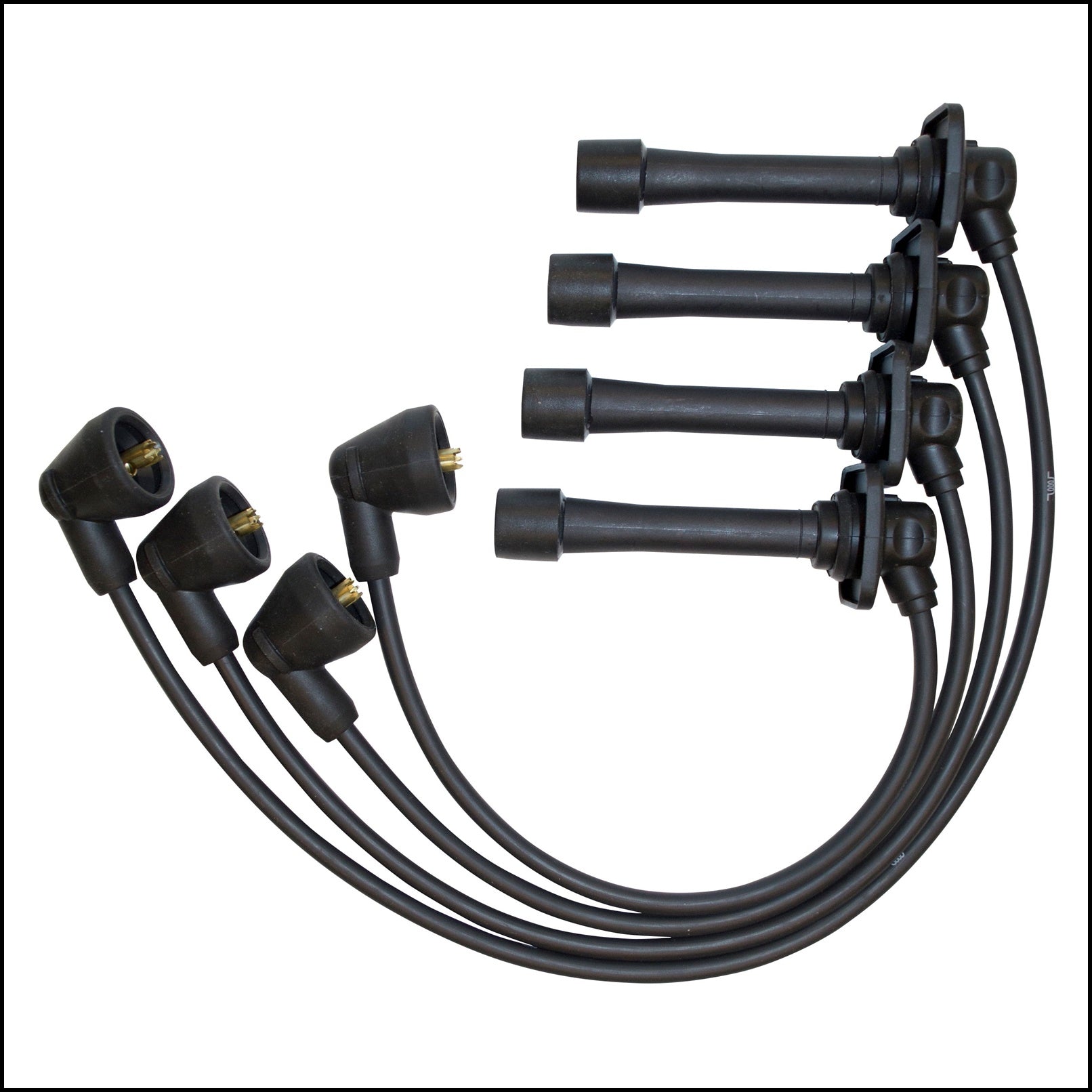 Kit 4 Cavi Candele Accensione Per Mitsubishi Colt dal 1992-1996 BIBA-RICAMBI