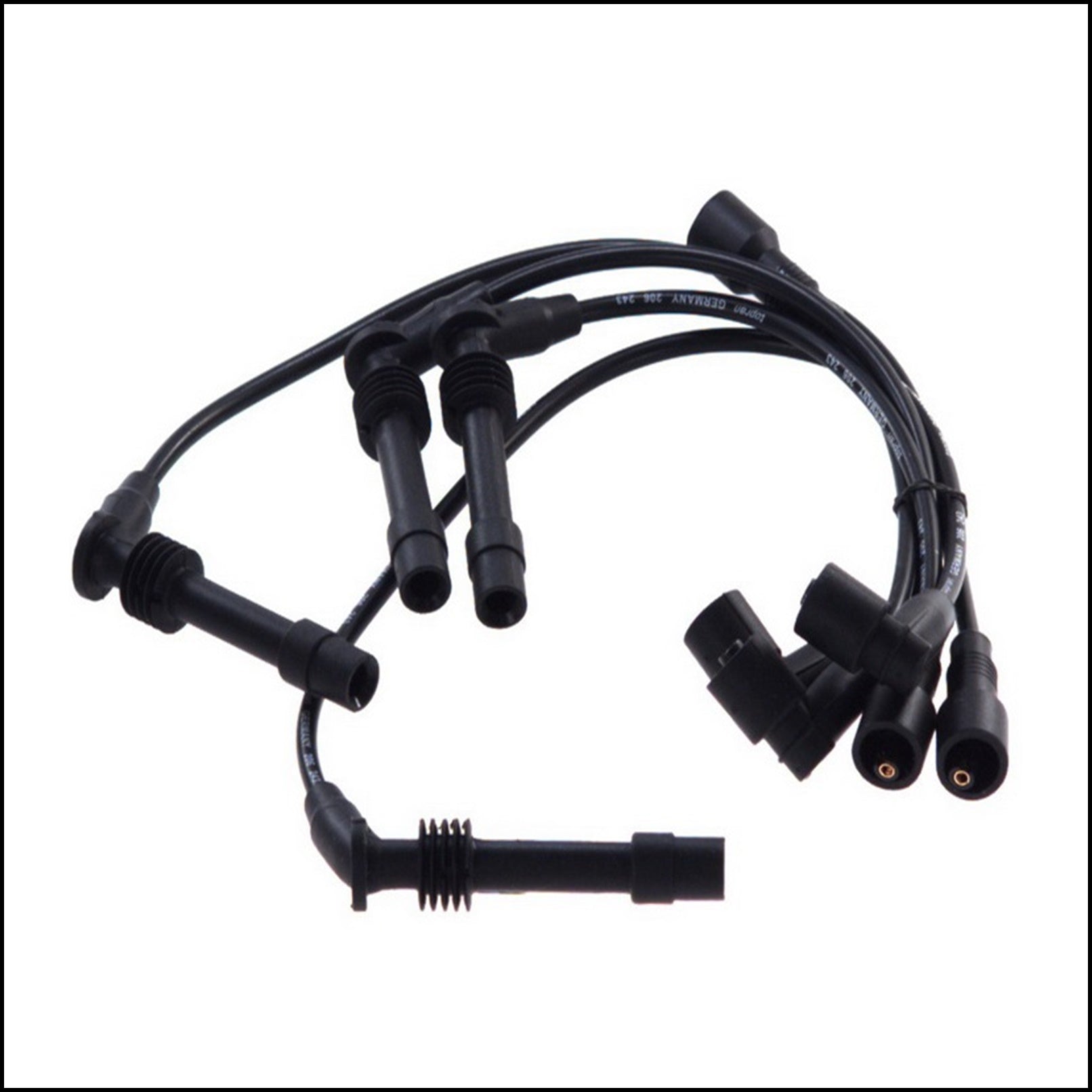 Kit 5 Cavi Candele Accensione Per Opel Calibra A dal 1990-1997 BIBA-RICAMBI