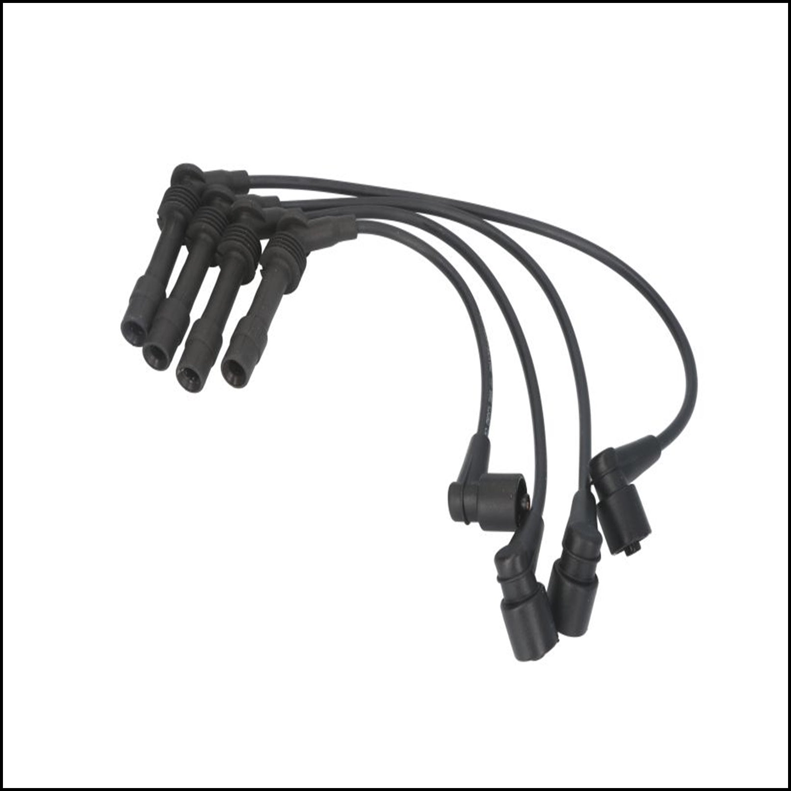 Kit 4 Cavi Candele Accensione Per Opel Corsa C dal 2001-2005 BIBA-RICAMBI