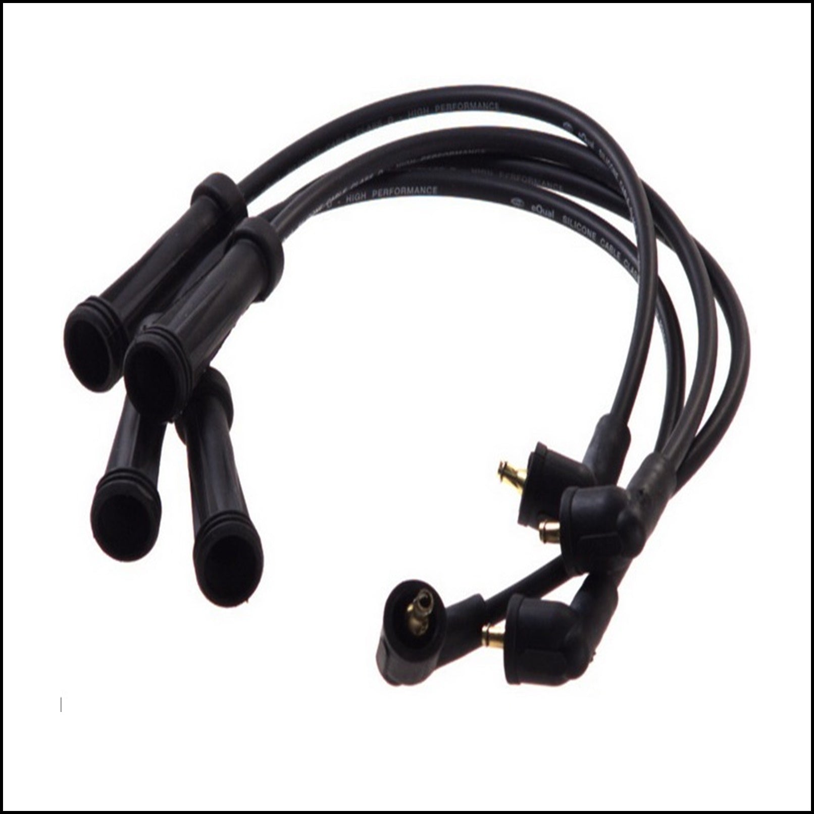 Kit 4 Cavi Candele Accensione Per Renault Clio II dal 1998-1999 BIBA-RICAMBI